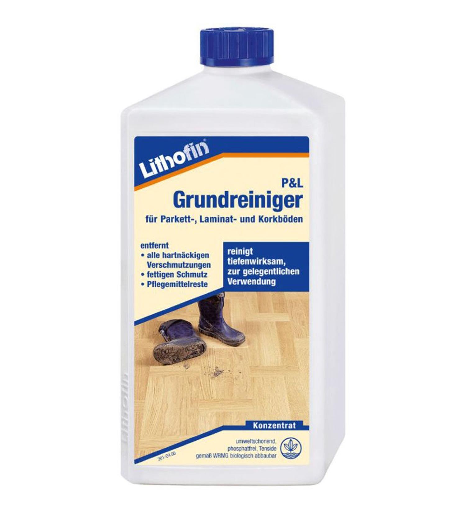 Lithofin Parquet, Laminate, Cork Base Cleaner, 1 Litre