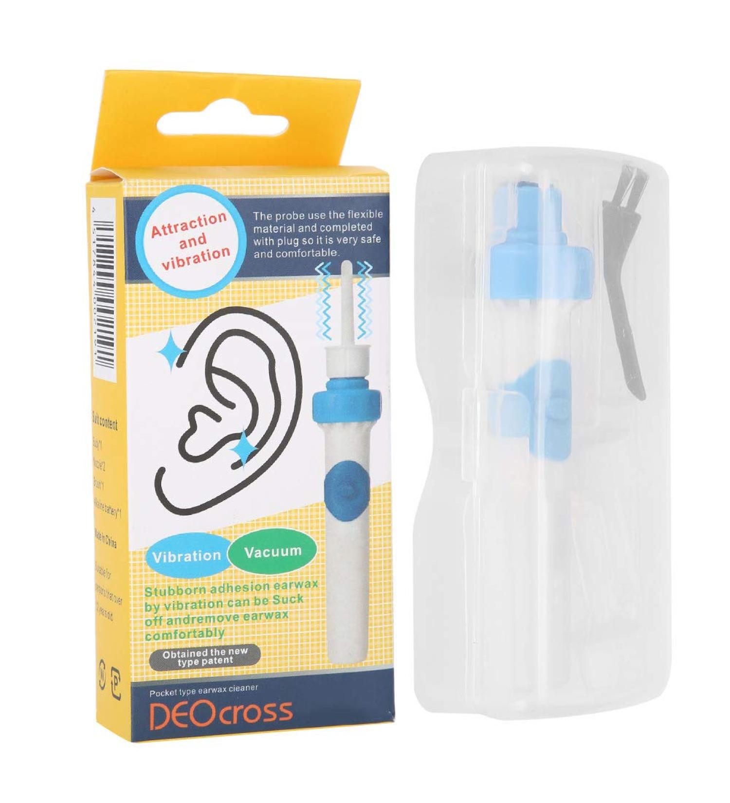 Electric Vacuum Ear Cleaner for Gentle Ear Wax Removal - Child & Adult Earpick - Buy Online on GoSupps.com