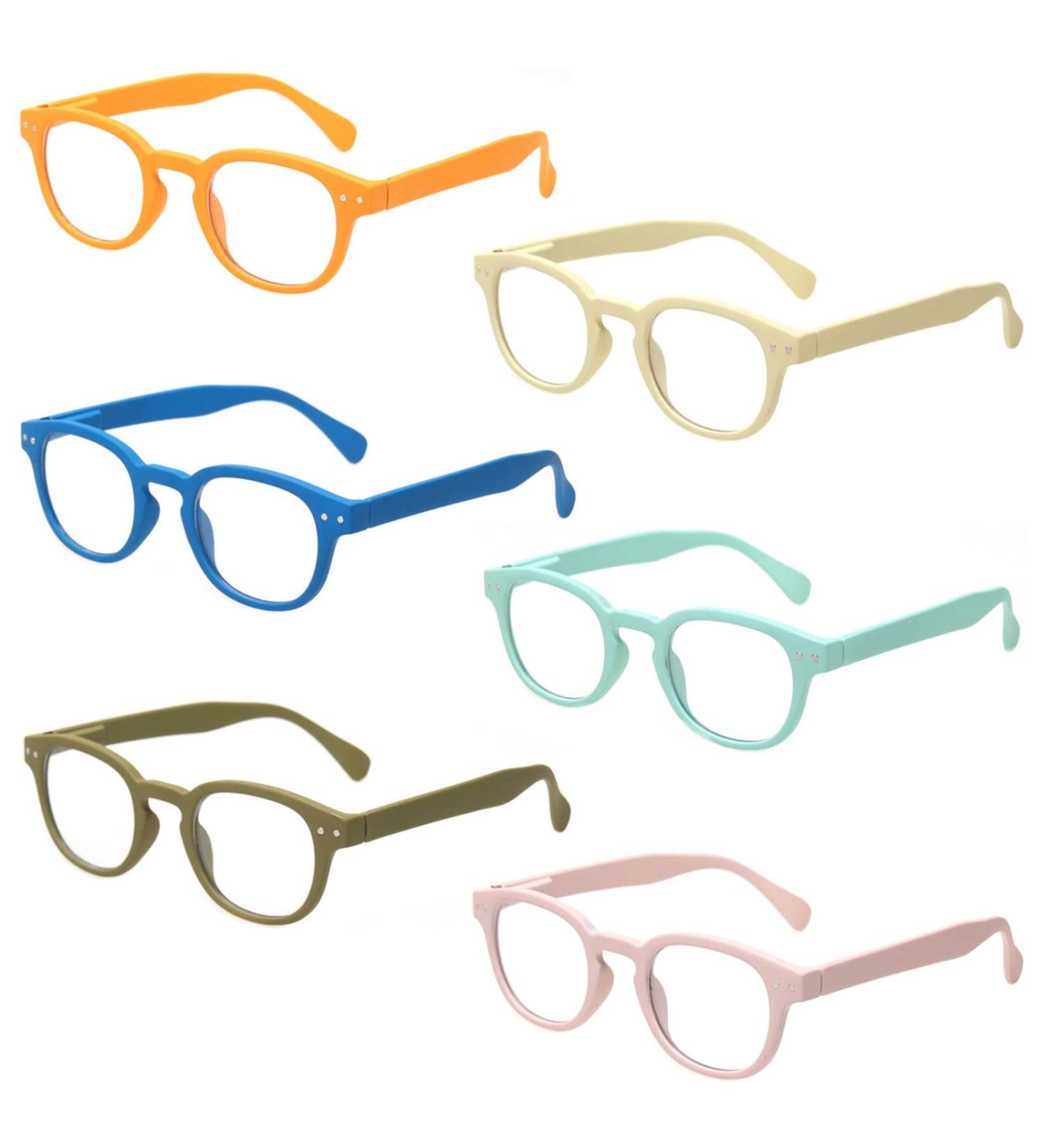Kerecsen 6 Pack Reading Glasses - Quality Spring Hinge Readers 1.75x Mix Color - Best Value for International Shipping - Buy Online on GoSupps.com