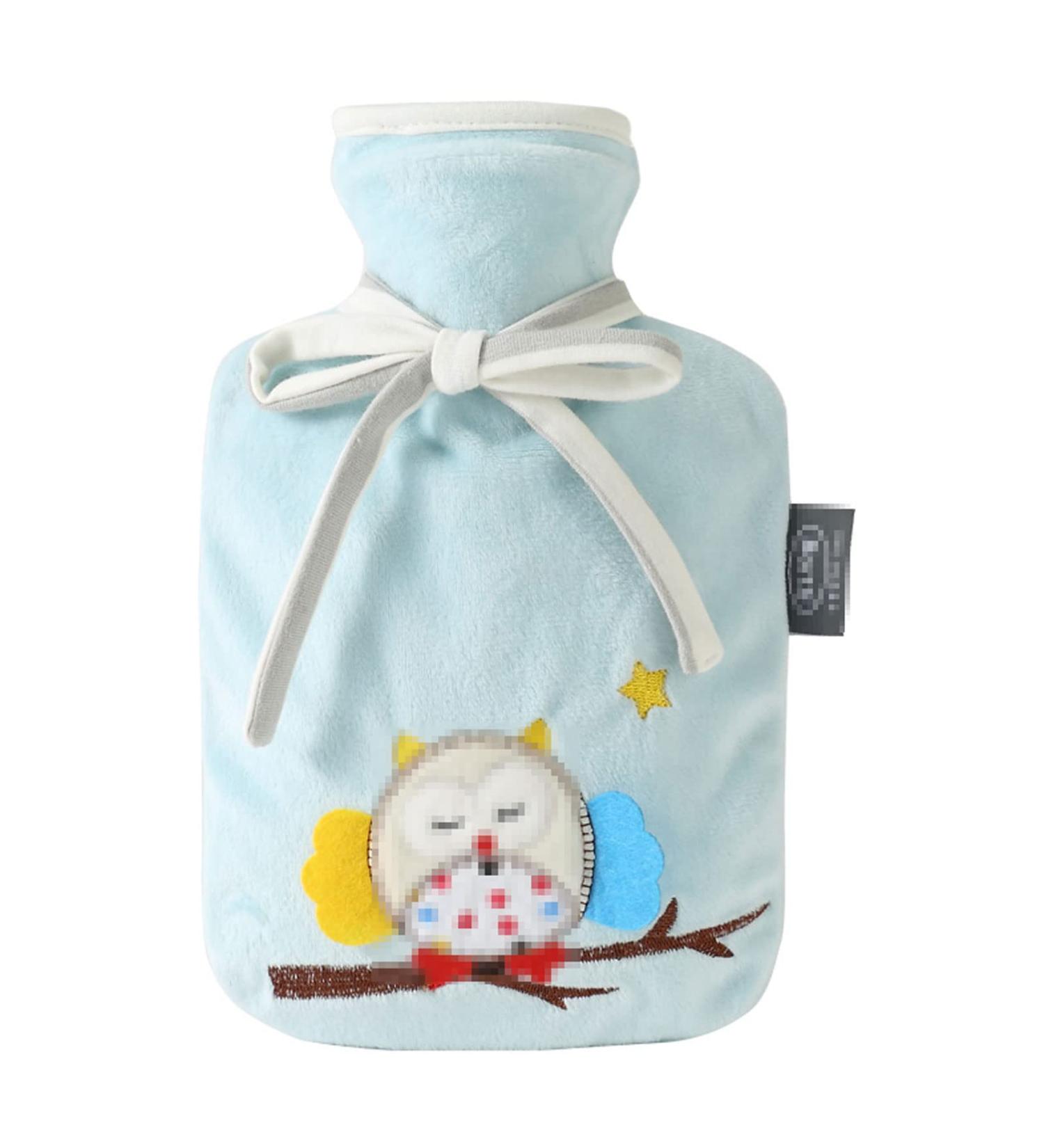 Maies Small Cute Animal Heat Bottle - 1.0L Soft Flannel Cover Hand-Foot Warmer for Menstrual Cramps | Cute PVC Hot Water Bag - Buy Online on GoSupps.com