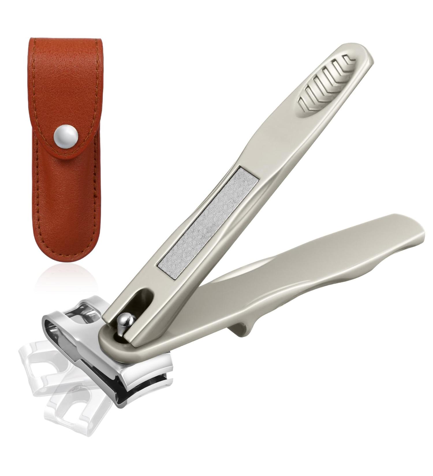 Nail Clippers for Seniors - 360 Rotary Fingernail & Toenail Clippers Long Handle Ultra Sharp Stainless Steel Heavy Duty for Thick Nails Built-in Nail File - Buy Online on GoSupps.com