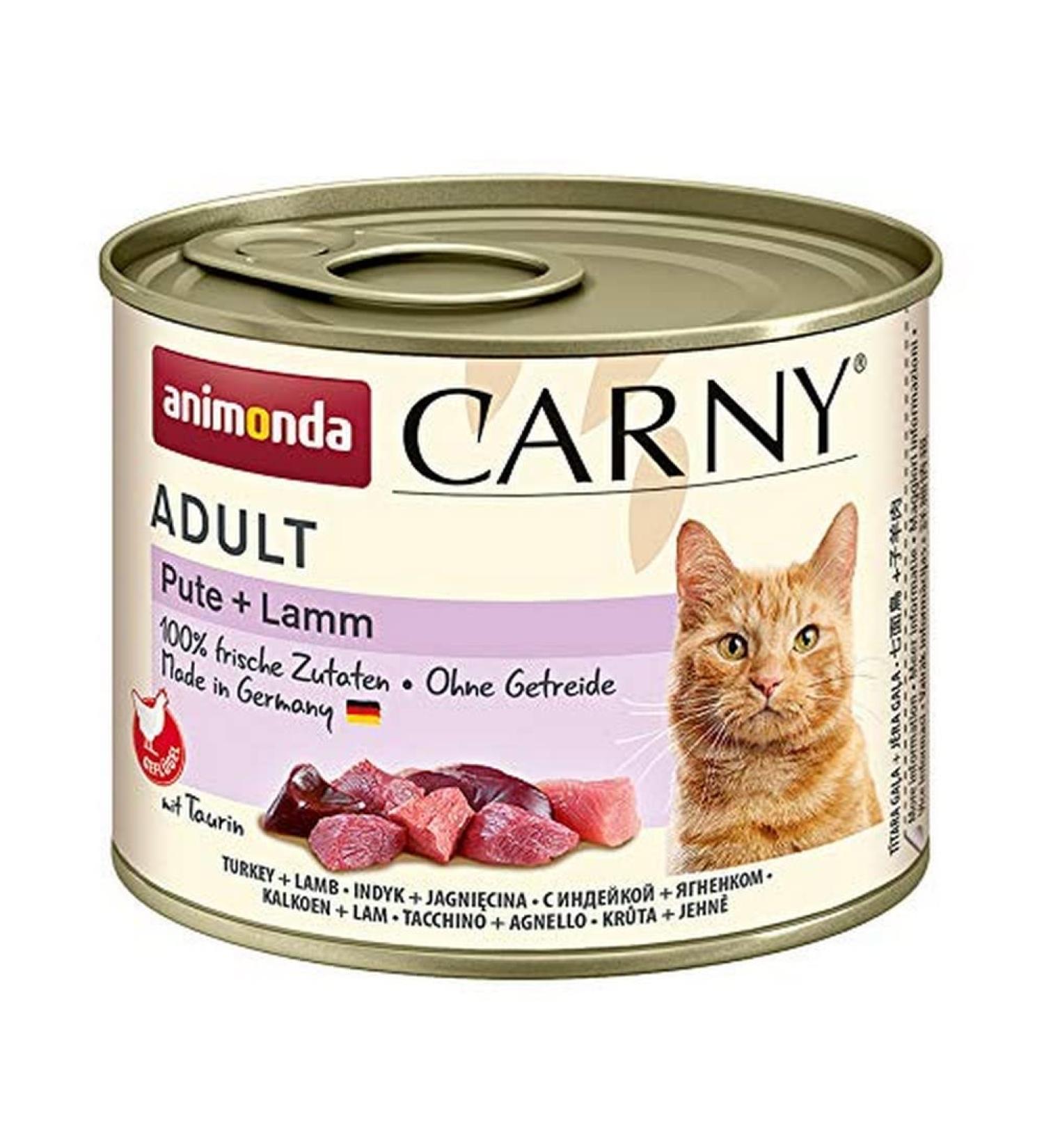 animonda Carny Adult cat food wet food for adult cats turkey + lamb 6 x 200 g turkey + lamb 1 piece (pack of 6)