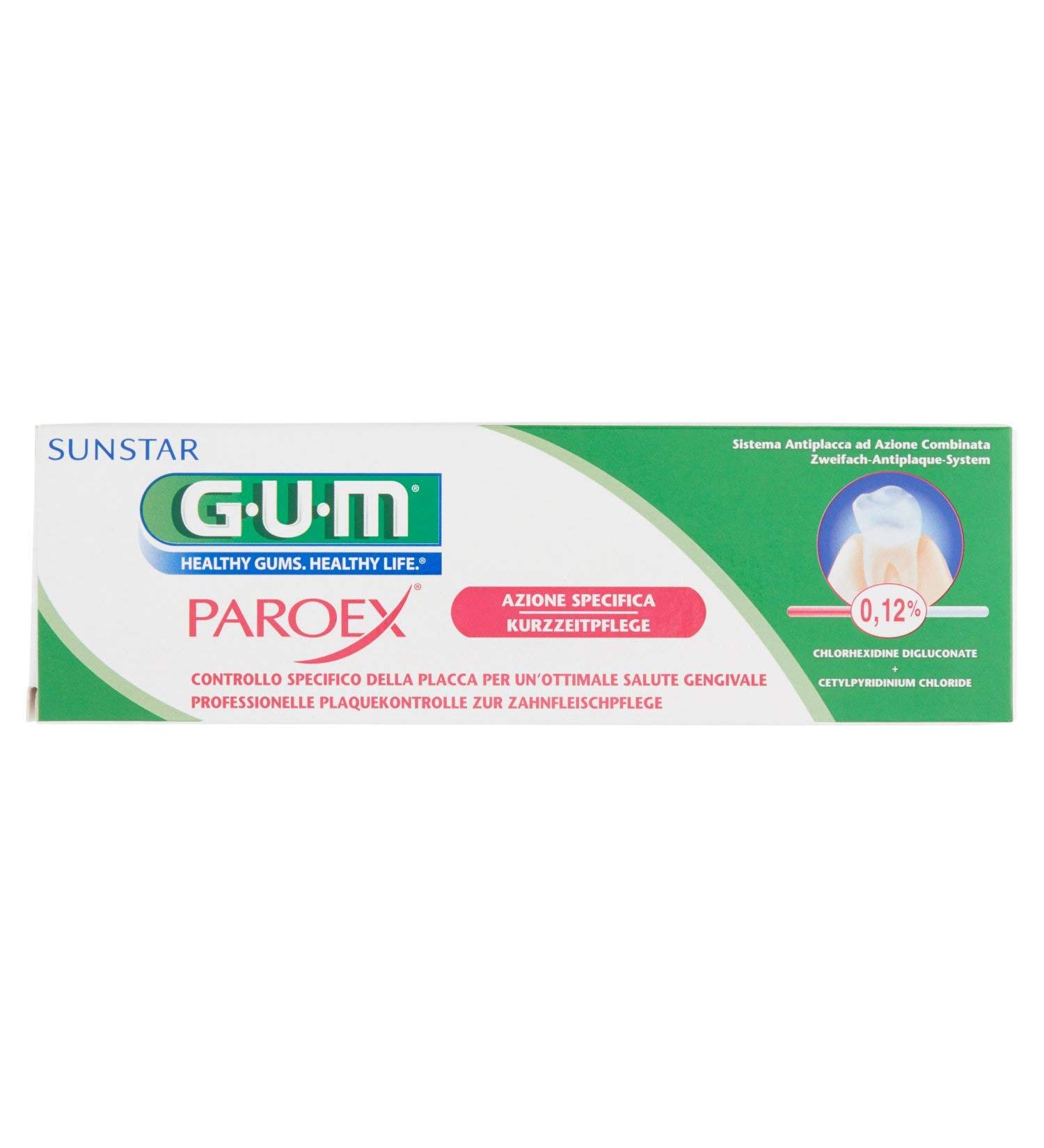 PAROEX Chlorhexidine Gel 0.12% Toothpaste with Aloe Vera - 75 ml | International Shipping Available - Buy Online on GoSupps.com