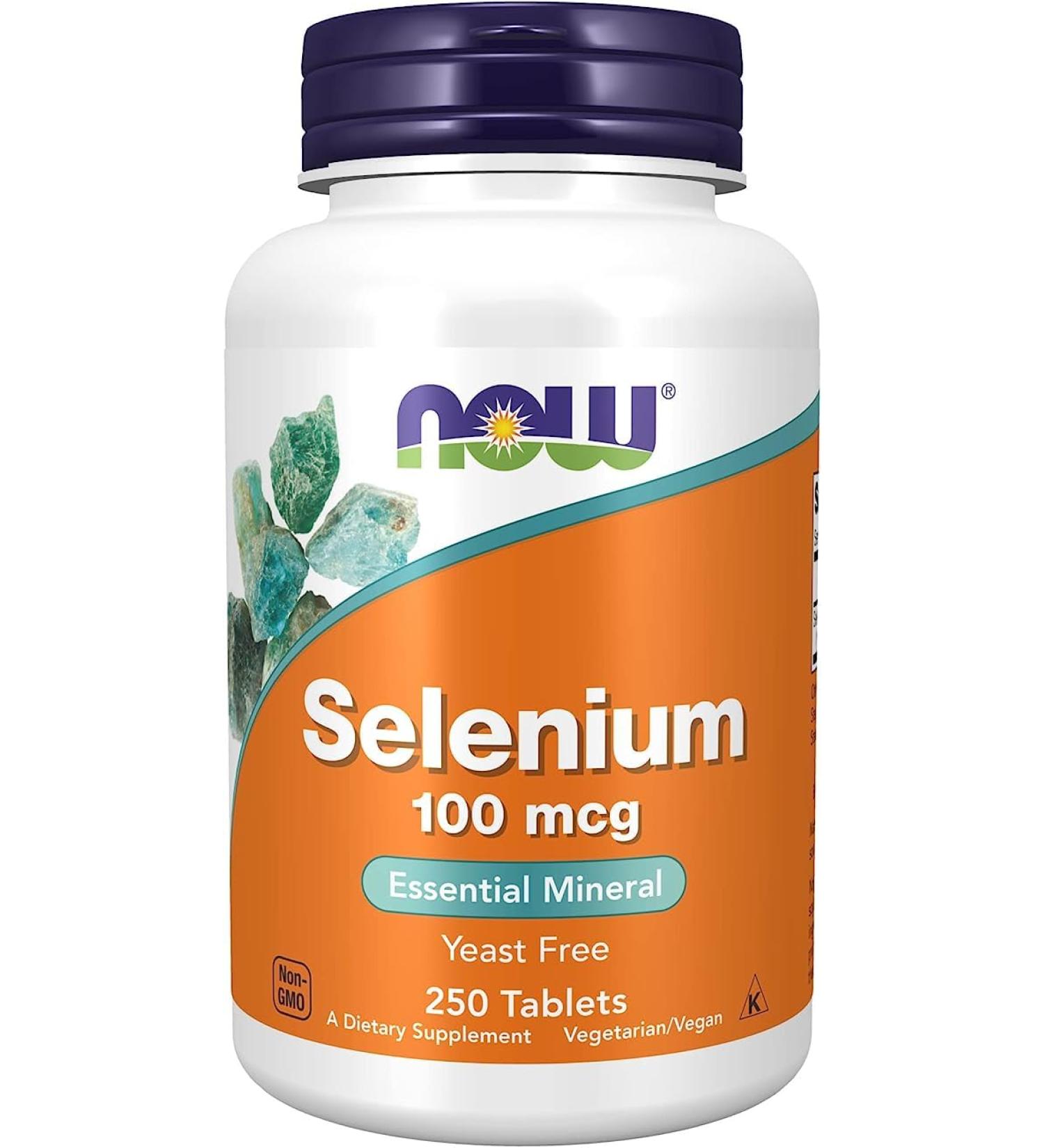 Now Foods Selenium 100mcg (yeastfree) 250tab Unflavored 250 count (Pack of 1) - Buy Online on GoSupps.com