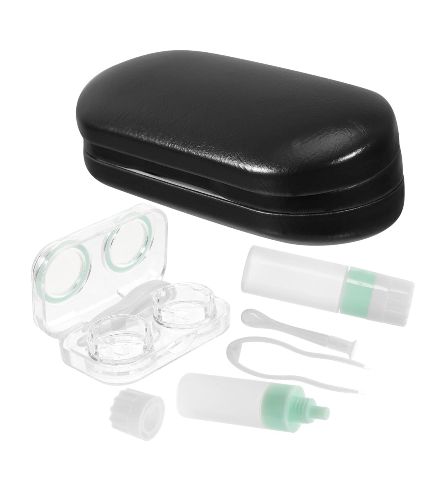 Solustrie Double-Layer Glasses Case & Contact Lens Container - Multi-Glasses Storage Box (16x7x5.5cm) - Hard & Soft Options for International Shipping - Buy Online on GoSupps.com