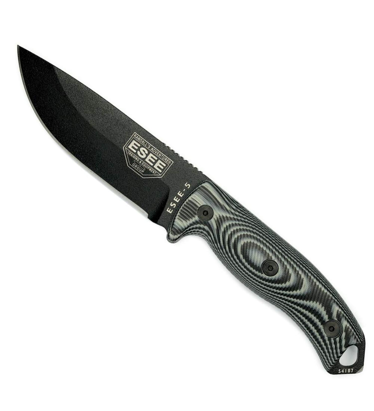 ESEE Model 5 3D Fixed Blade Black ES5PB002