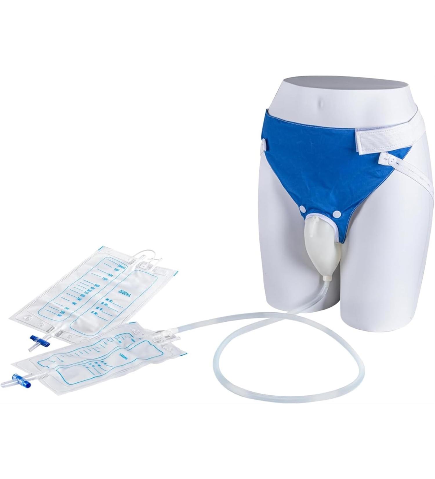 Portable Male Urine Collector Bag | Wearable Urinal for Men | Silicone Urinary Drainage Bag for Bedridden Patients - Buy Online on GoSupps.com