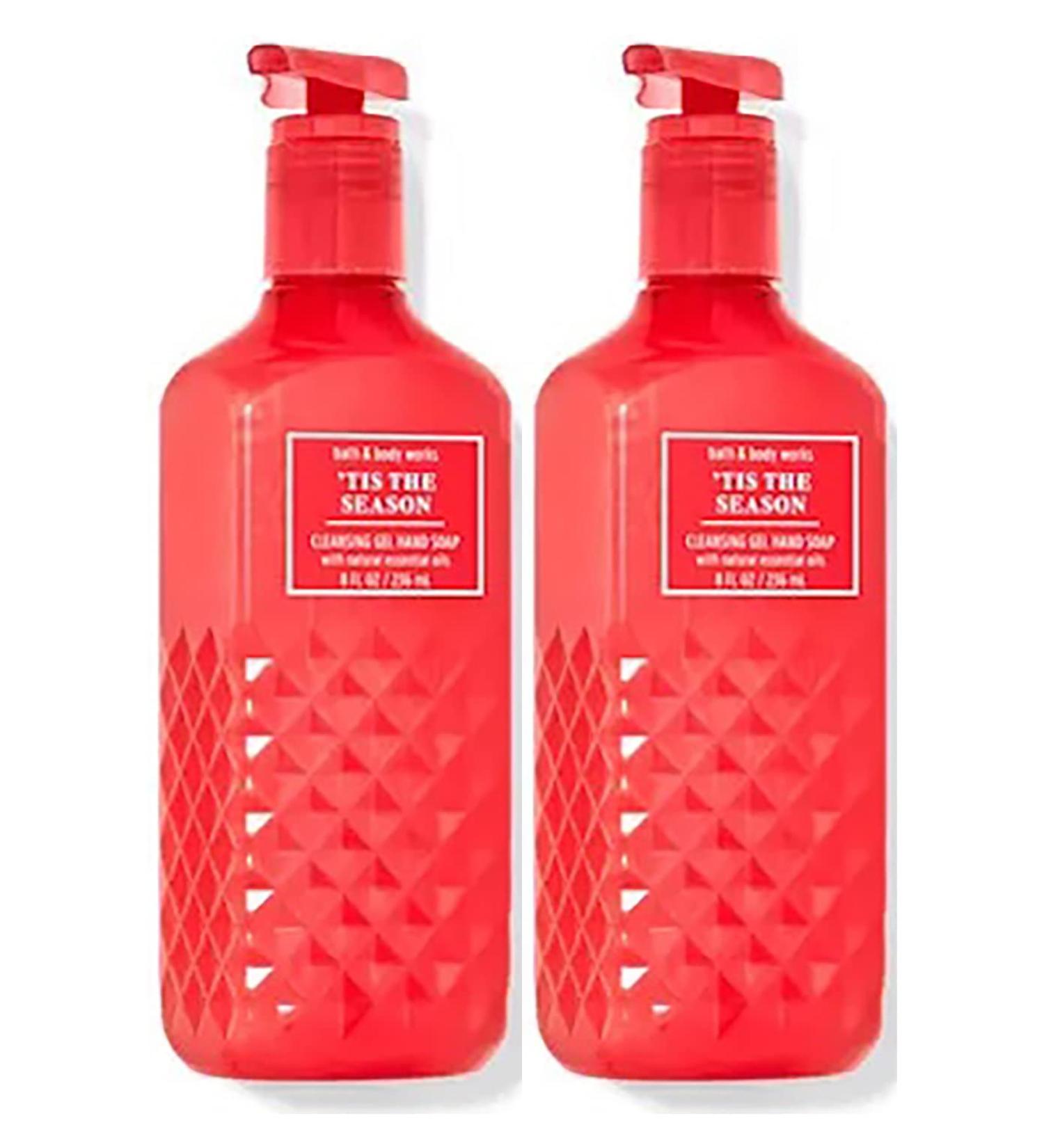 Bath & Body Works Deep Cleansing Gel Hand Soap 2 Pack 8 oz. ( Tis the Season) Tis the Season 8 Fl Oz (Pack of 2)