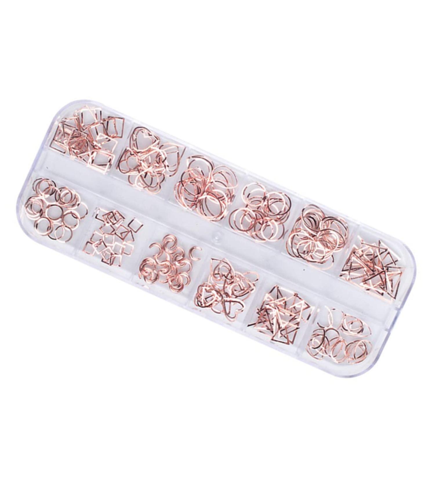 1 Box Nail Decorations for Nail Art Nail Tools Nail Art Decoration Manicure Tools Rose Gold Decorations Manicure Decoration Nail Art Ornaments Nail Art Rivet Metal 3d Accessories - Buy Online on GoSupps.com