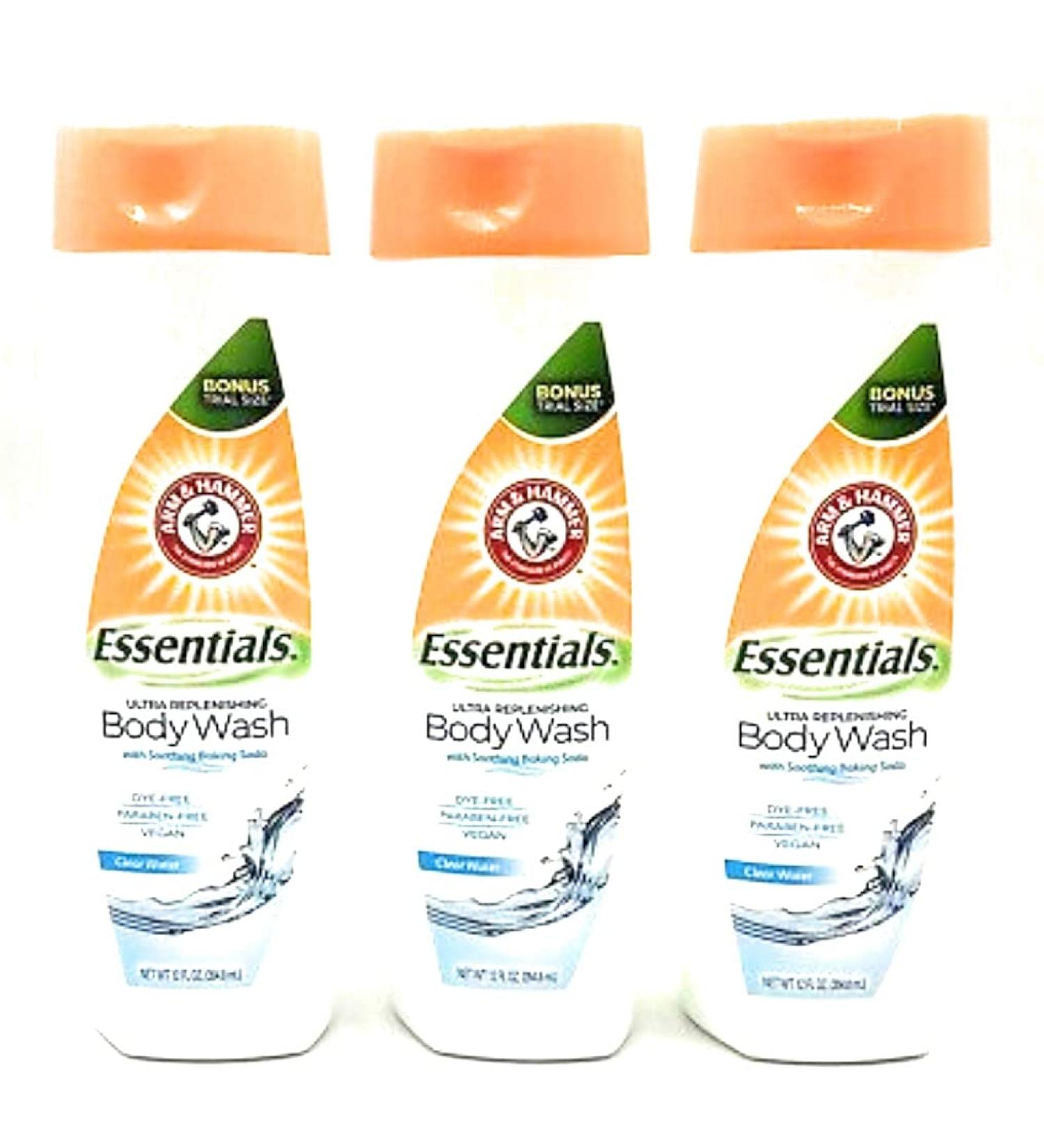 Arm & Hammer Clear Water Ultra Moisturizing Body Wash Pack of 3 - Hydrating Formula for Soft Skin - Buy Online on GoSupps.com