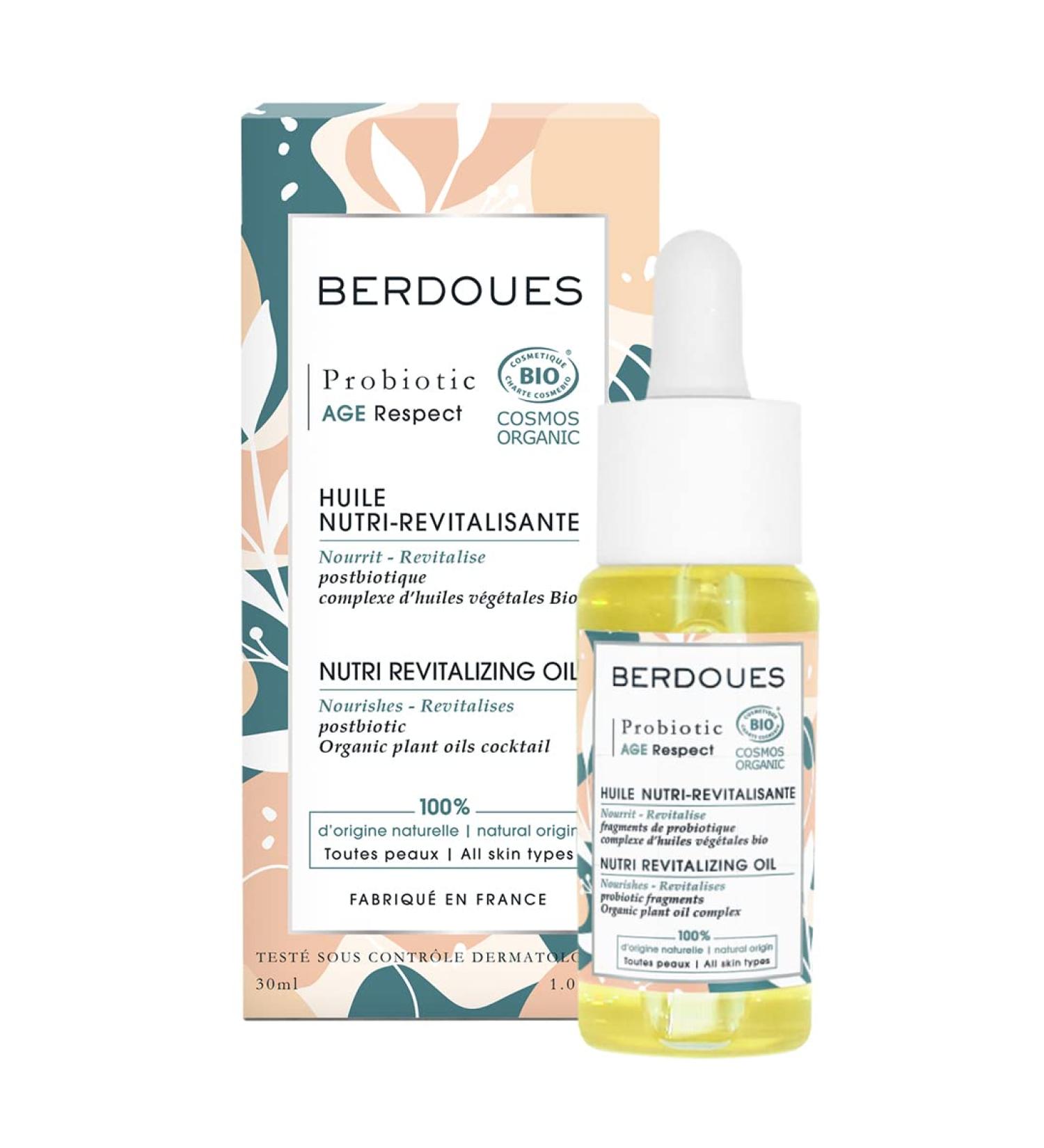 Probiotic Age Respect Nutri Revitalift Oil - Organic Anti-Aging Skincare for Face & Neck with Hyaluronic Acid | Made in France - 1.01 fl. oz - Buy Online on GoSupps.com