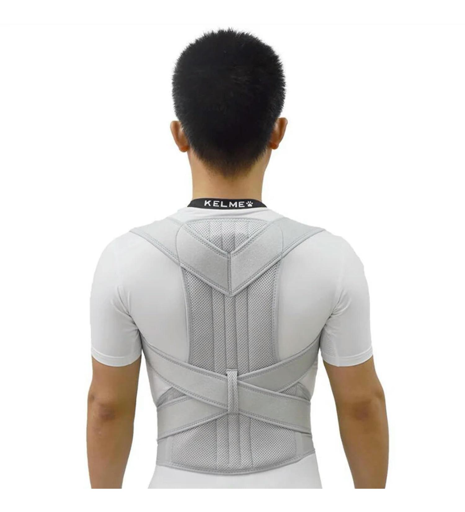 Back Support Belt Men Women Adjustable Posture Corrector Lumbar Back Support Brace Silver S - Buy Online on GoSupps.com