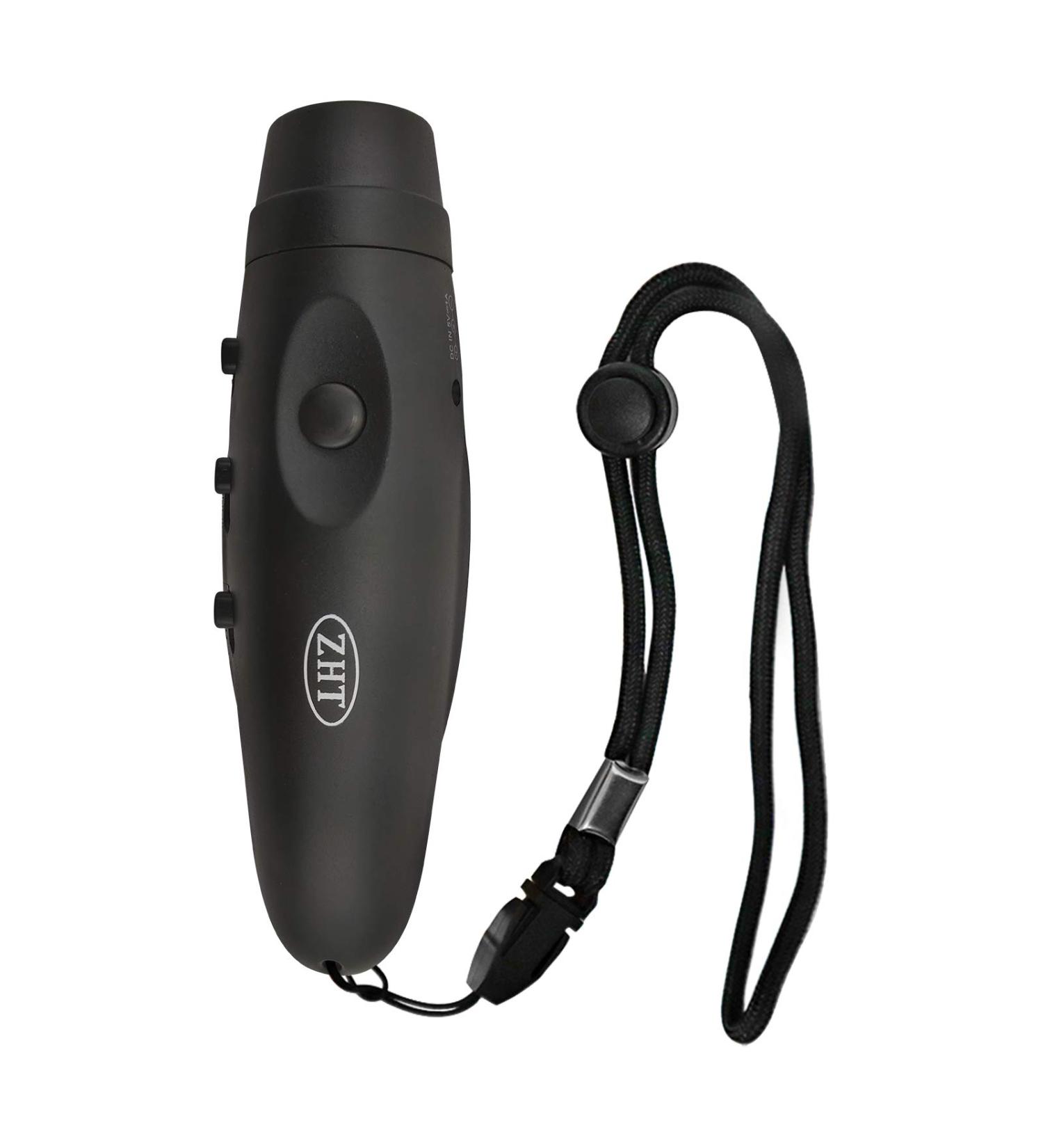 ZHT Electronic Whistle for Referees - USB Charging, 3 Tone High Volume Emergency Whistle for Safety - Ideal for Coaches, Teachers, Outdoor Activities - Black - Buy Online on GoSupps.com