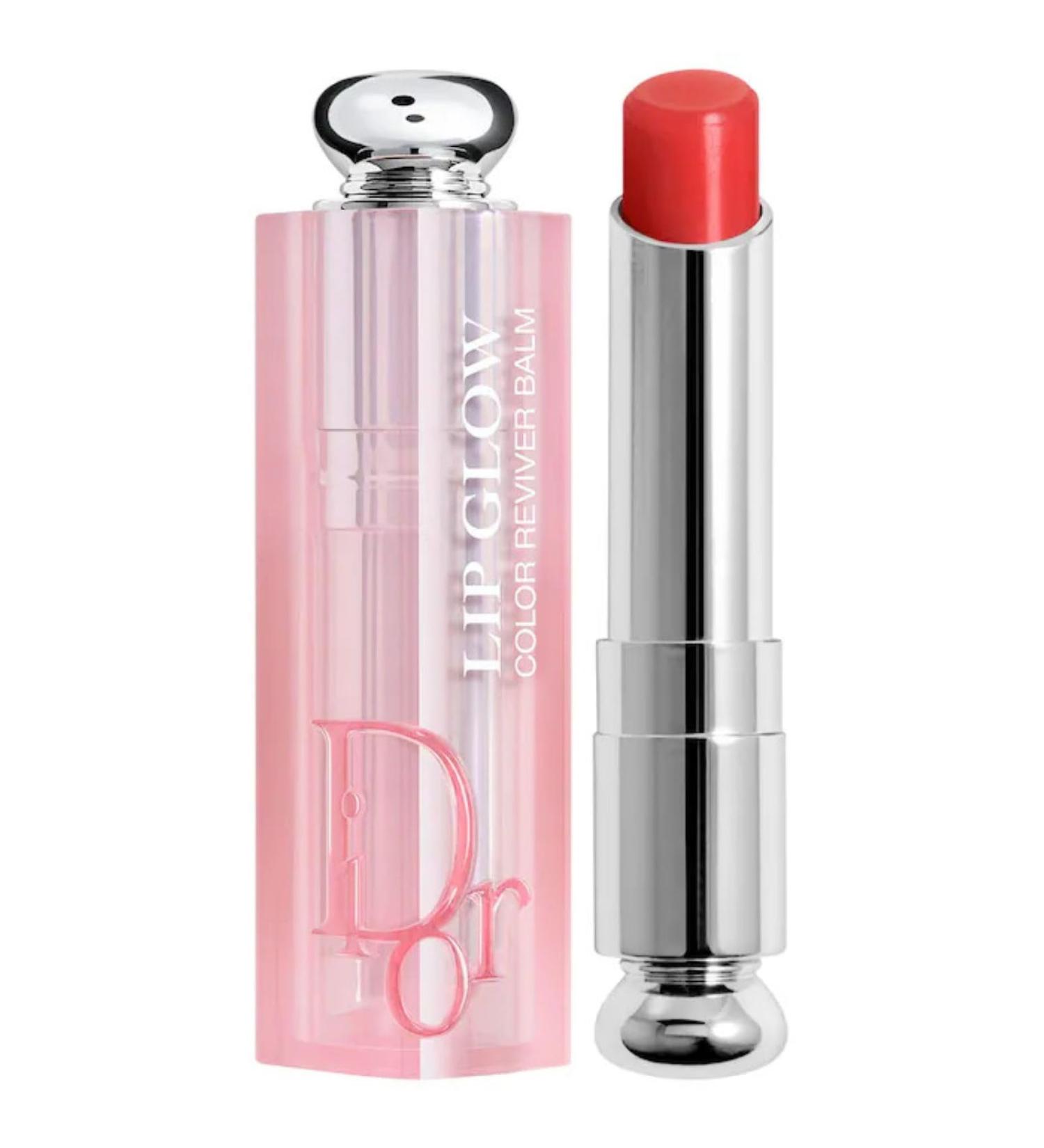 Dior Addict Natural Glow Color Reviving Lip Balm SPF 10 033 Coral Pink 0.11 Ounce