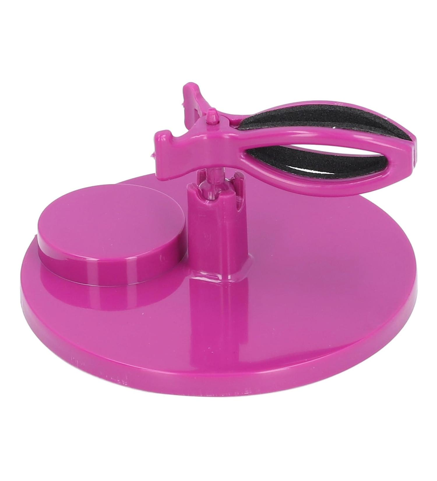 HUSHUI Anti-Spill Nail Polish Holder Gel Nail Accessory Tool Clamp Convenient Nail Polish Bottle Holder for Nail Art (Purple) - Buy Online on GoSupps.com