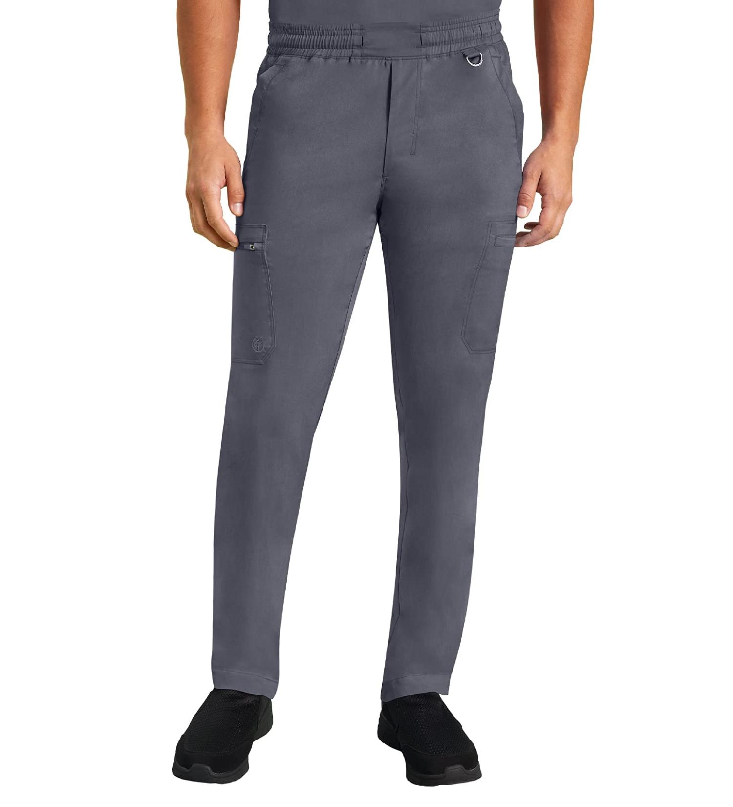 Healing Hands Purple Label 9300 Daniel Men's Scrub Pant | 6 Pocket, Elastic Waist, Large Pewter - Buy Online on GoSupps.com