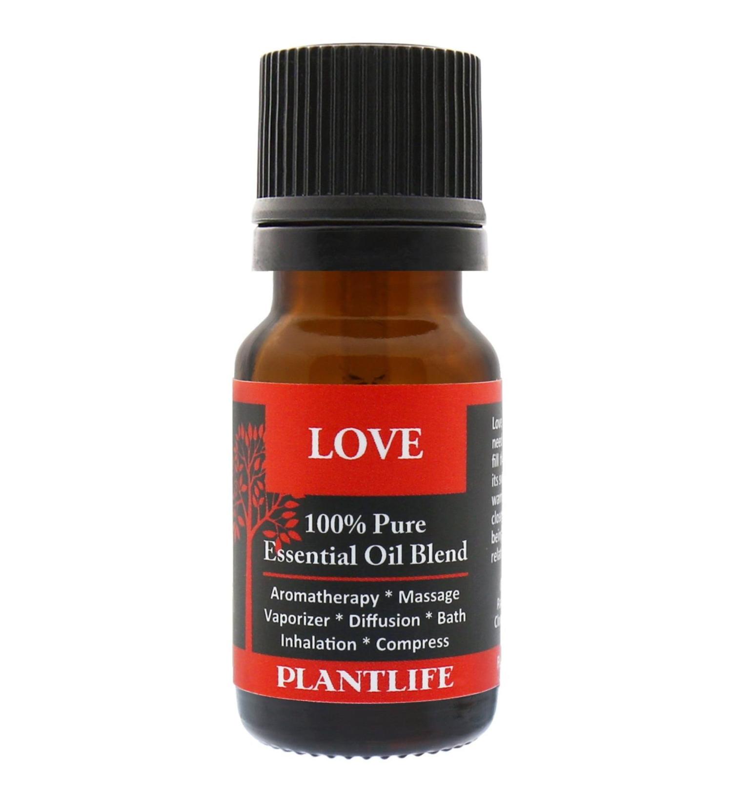 Plantlife Love Aromatherapy Essential Oil Blend - Straight from The Plant 100% Pure Therapeutic Grade - No Additives or Fillers - Made in California 10 ml Love 0.34 Fl Oz (Pack of 1) - Buy Online on GoSupps.com