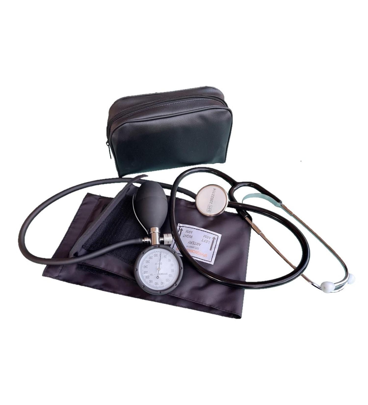 Anhalt Aneroid Blood Pressure Monitor with Stethoscope & Case | Adjustable Cuff 22-43 cm - Buy Internationally - Buy Online on GoSupps.com