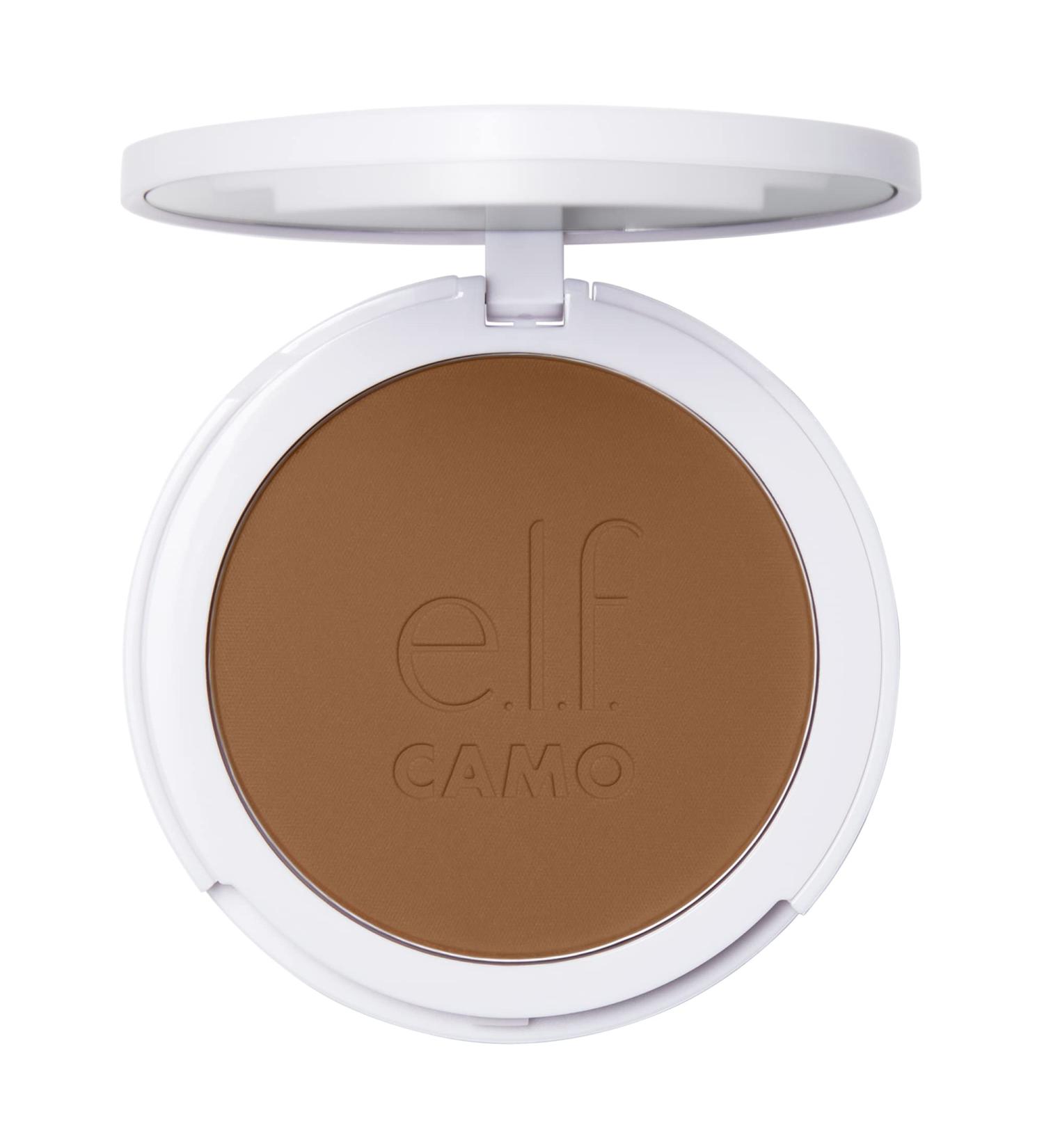e.l.f. Camo Powder Foundation Deep 540 N - Lightweight Primer Infused, Buildable Coverage - 8g - Buy Online on GoSupps.com
