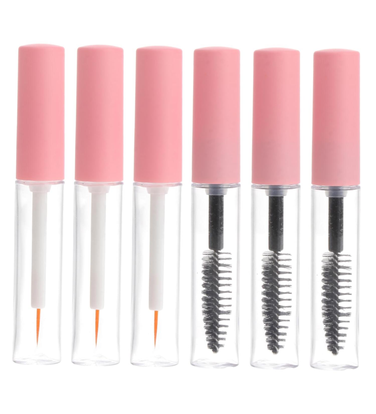 LALADEFIEE 6pcs Eyeliner Stick Lip Gloss Containers Cosmetic Clear Mascara for Clear Lash Mascara Pink The Pet 1 g (Pack of 1) Pink - Buy Online on GoSupps.com