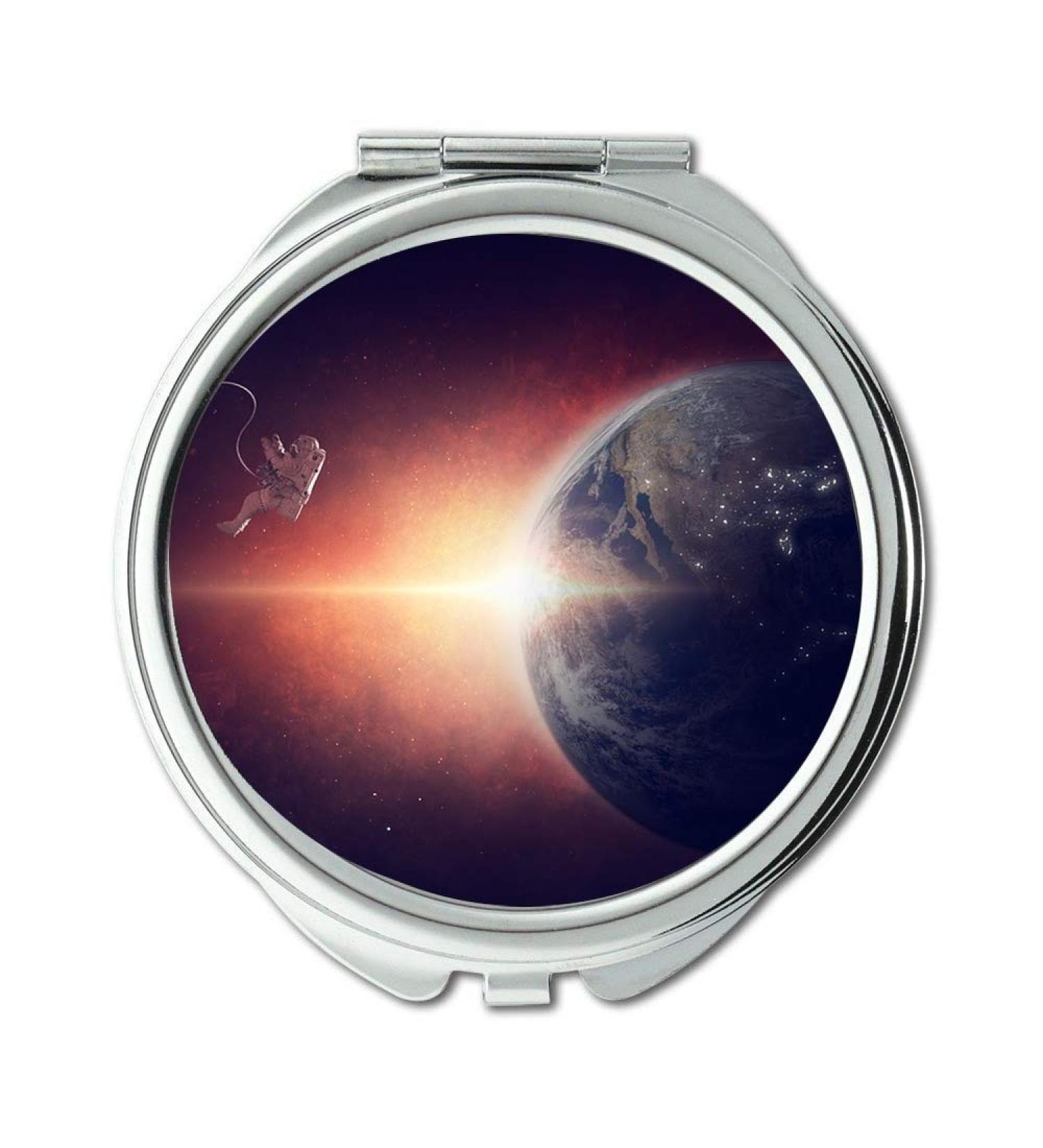 YENDOSTEEN Mirror mouse trap bottle earth Astronaut Weightless Space Universe Earth Planet makeup mirrors pocket mirror portable mirror - Buy Online on GoSupps.com