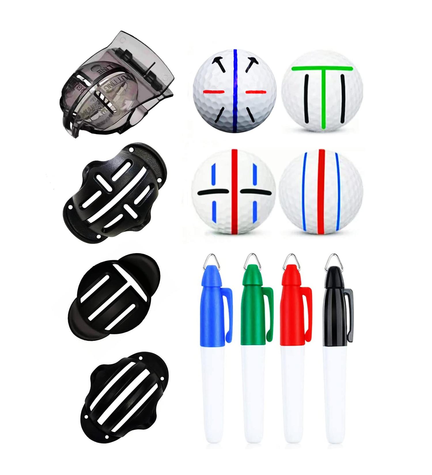 8 Pack Precision Golf Ball Markers with Stencils - Golf Accessories for Alignment and Identification - Buy Online on GoSupps.com