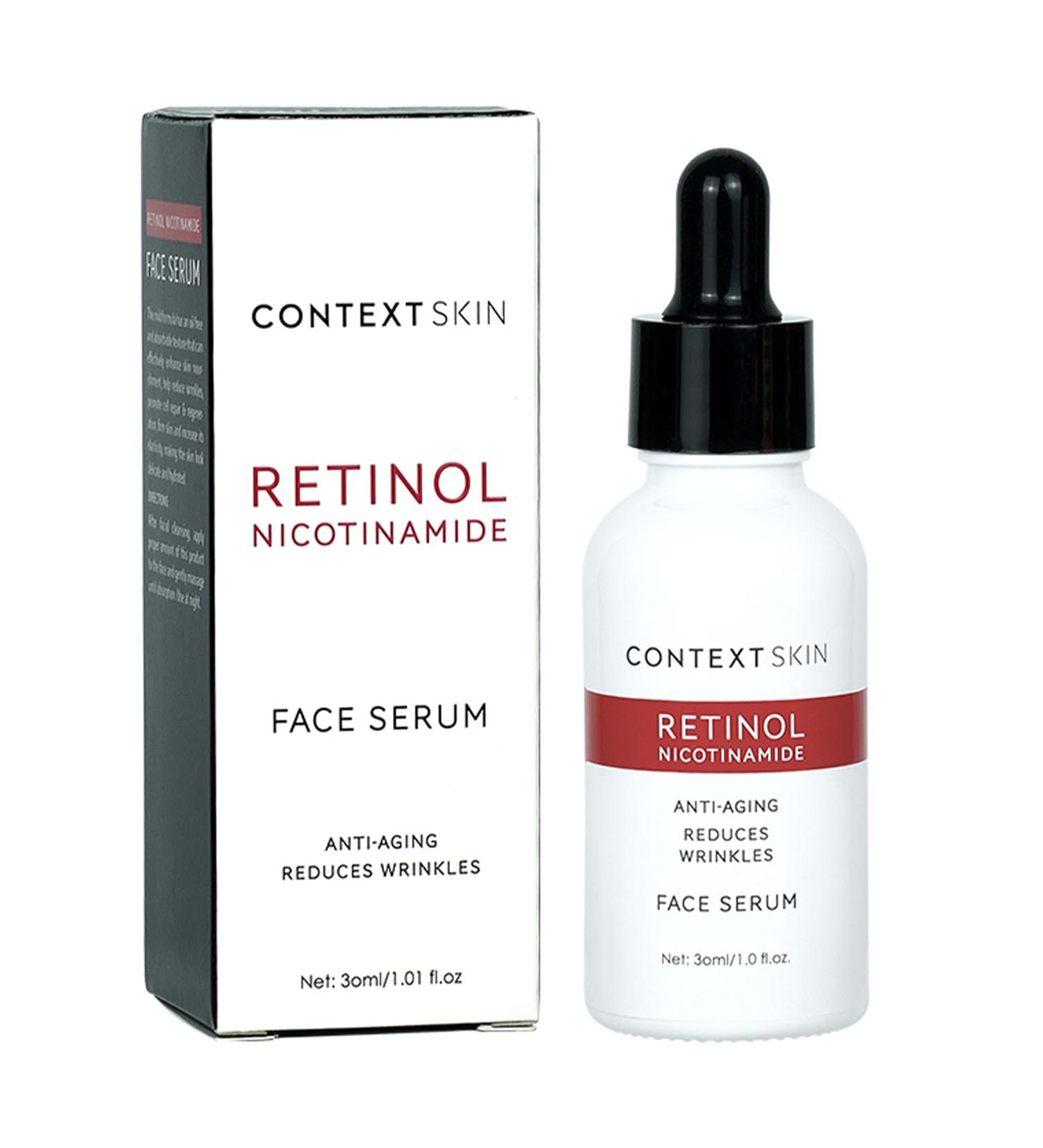 Context Skin Retinol Face Serum Retinol Serum for Face Anti Aging Anti-Wrinkle Formula to Smooth Fine Lines Enhance Firmness & Restore Radiance Hydrating Night Treatment for Even Skin - 1 Fl oz - Buy Online on GoSupps.com