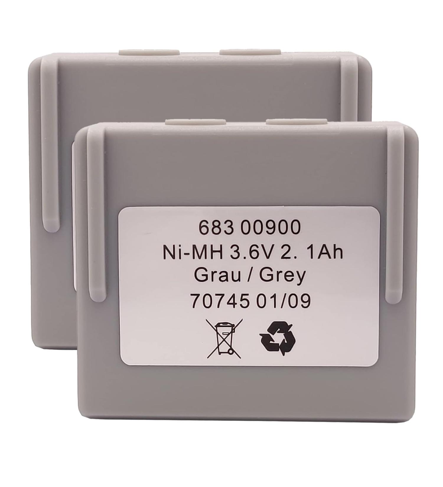 Pack of 2 - 68300900 Rechargeable 3.6V Ni-Mh Battery for HETRONIC Remote Control - International Shipping Available - Buy Online on GoSupps.com