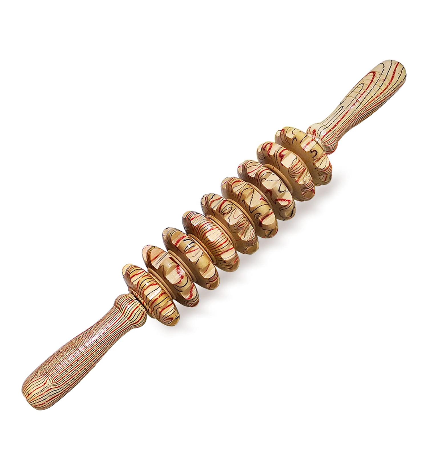 Deston Wooden Massager Stick for Fascia Cellulite Muscle & Abdomen - Body Therapy Tool - Buy Online on GoSupps.com