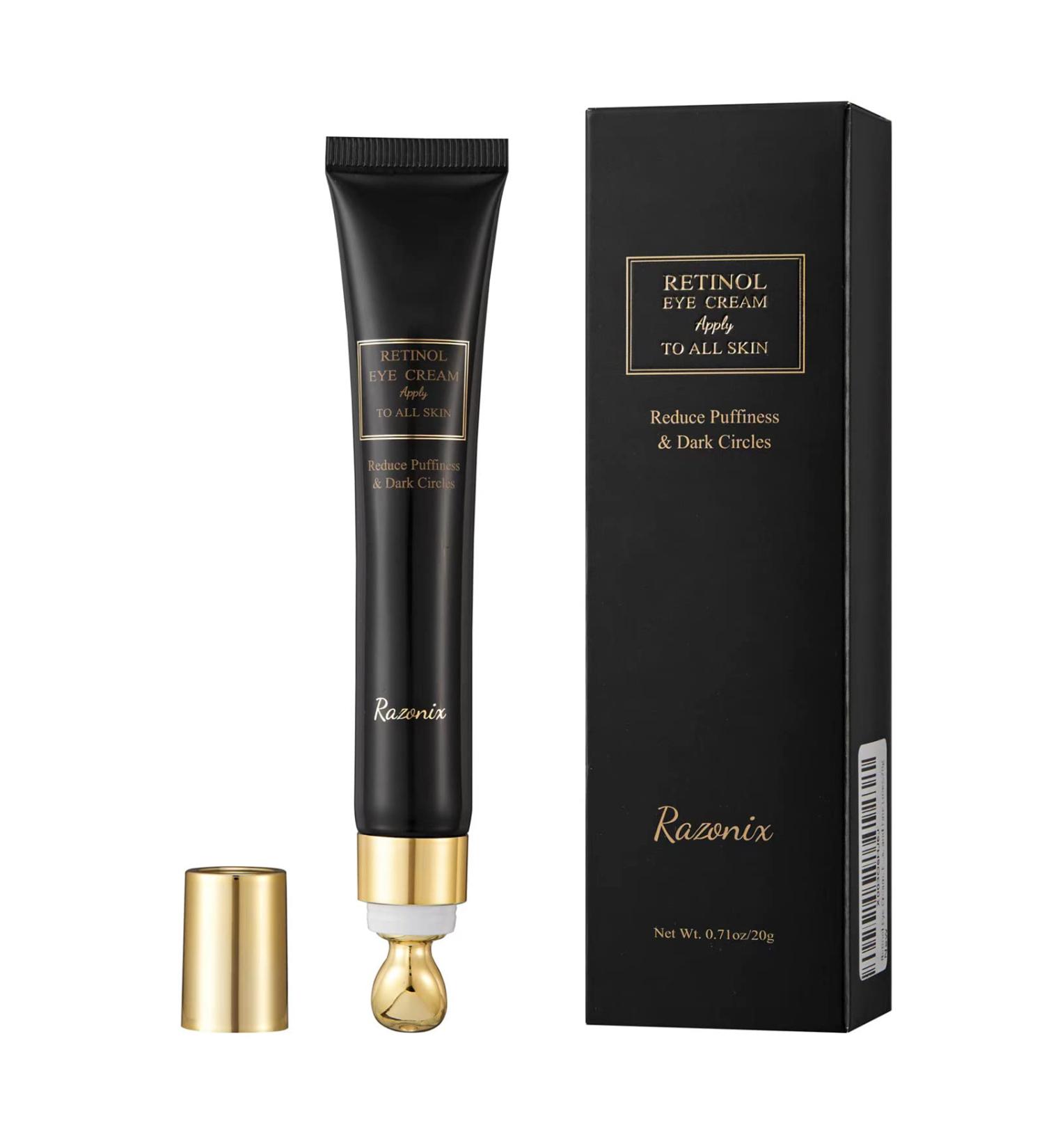 RAZONIX Retinol Eye Cream 20g - Dark Circle & Puffiness Reducer | Anti-Aging for Wrinkles & Fine Lines - Buy Online on GoSupps.com