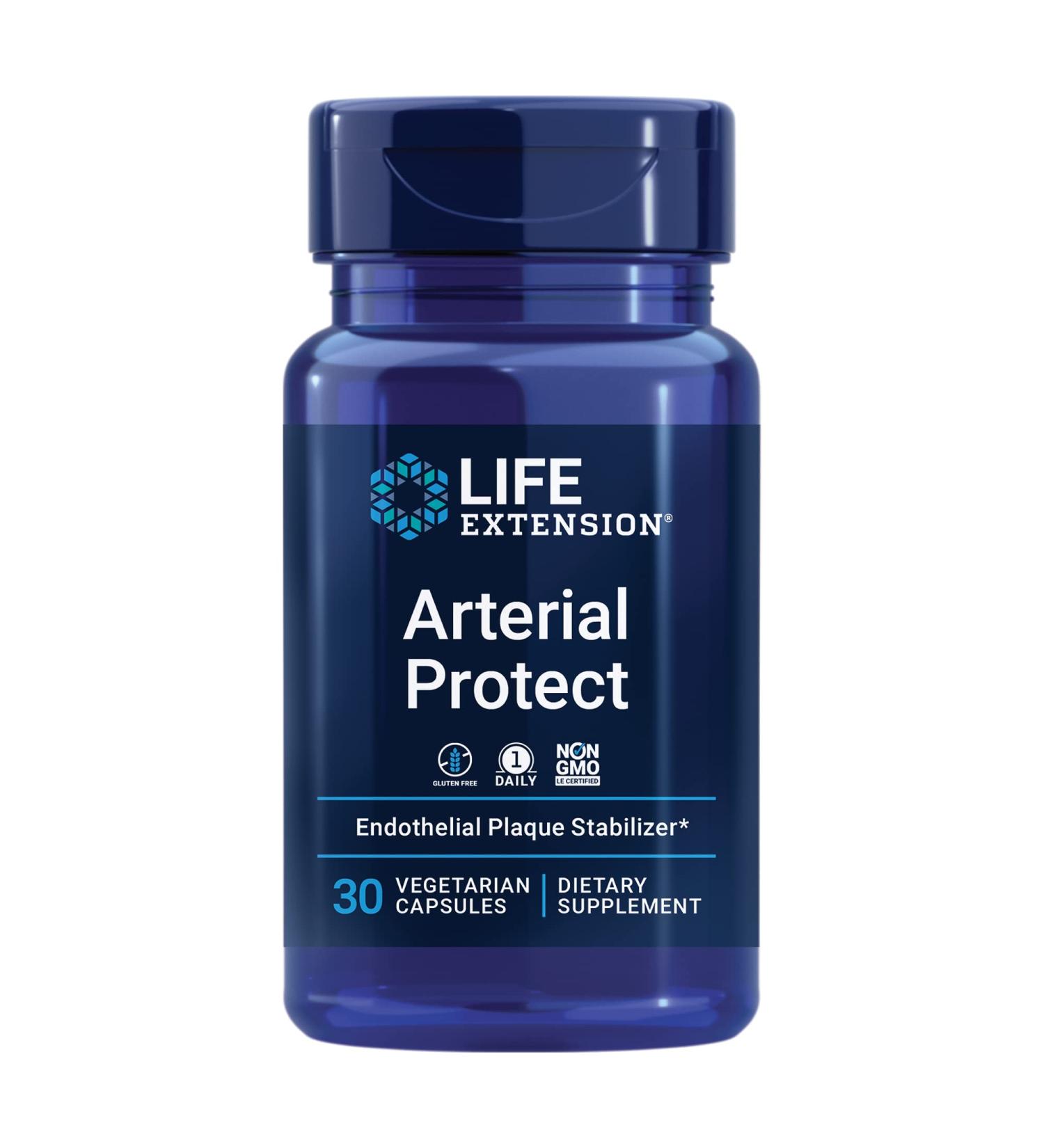 Life Extension Arterial Protect - 30 Vegetarian Capsules for Heart Health - Buy Online on GoSupps.com