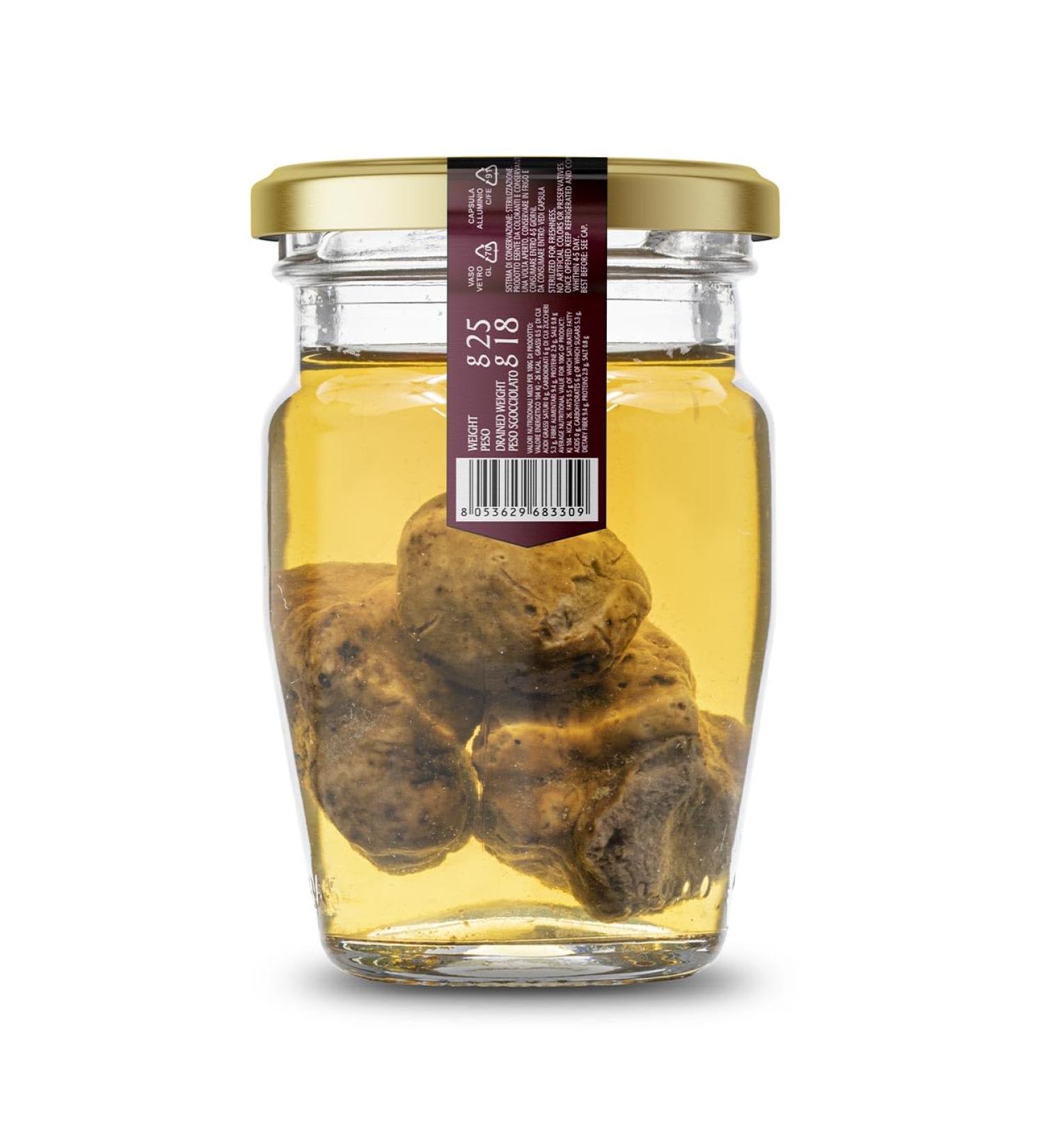Valnerina Tartufi Whole Precious White Truffle | Extra First Choice Natural Artisanal and Italian Preserved in Your Own Juice | Jar 25 Gr. - Buy Online on GoSupps.com
