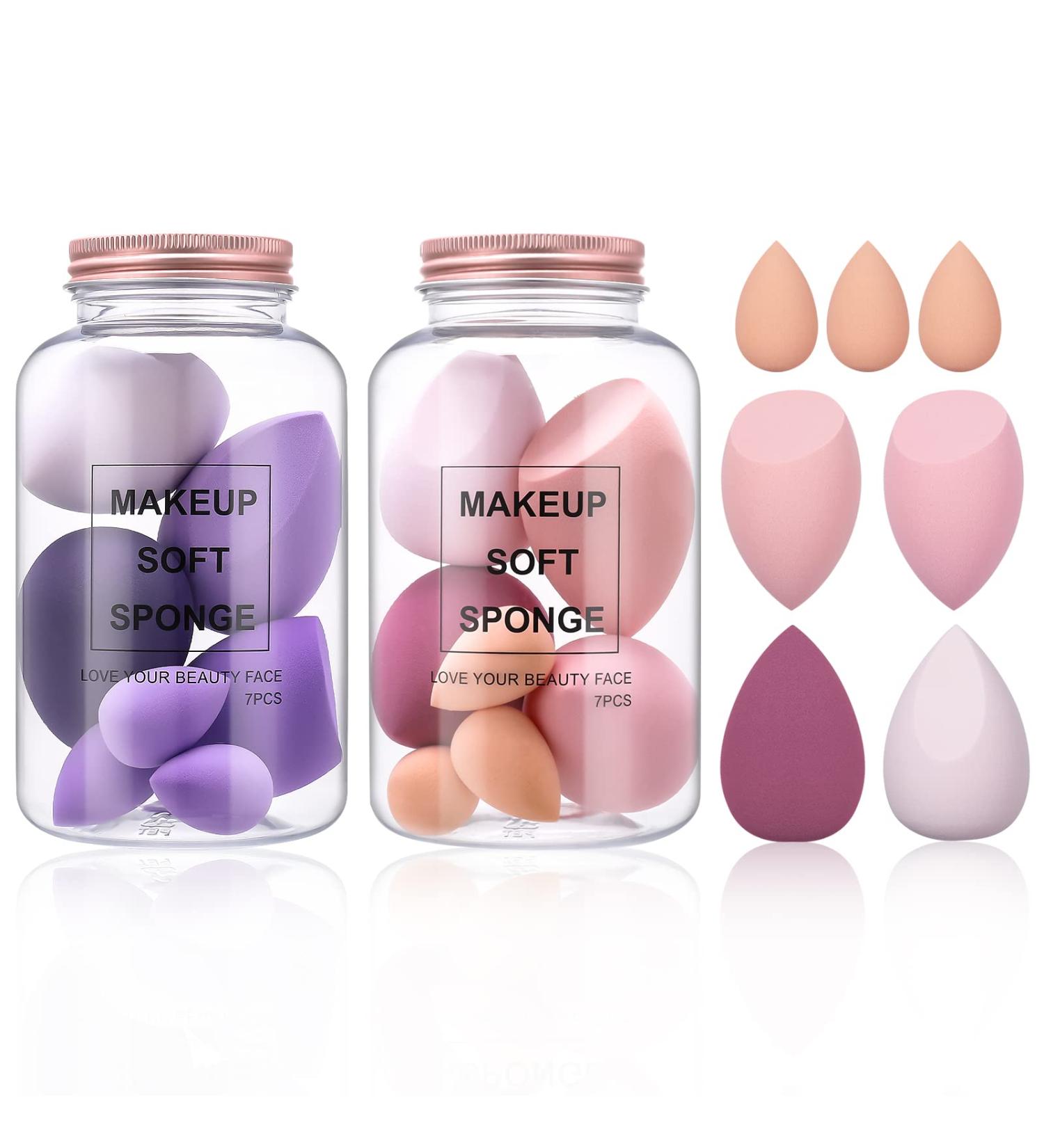 14-Piece Makeup Blender Sponges Set | Beauty Foundation & Concealer Sponge Blenders - Buy Online on GoSupps.com