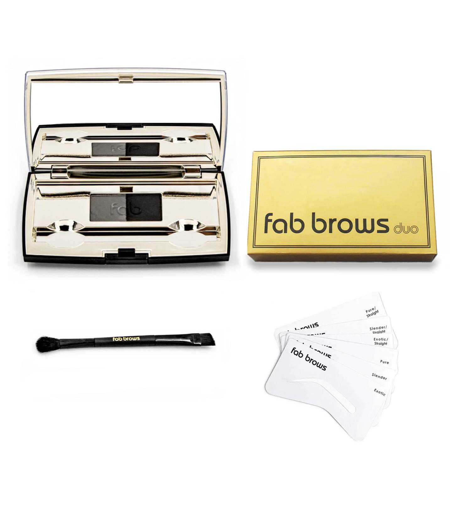 Fab Brows Duo Kit - Slate & Black | Ultimate Eyebrow Shaping & Definition | International Shipping Available - Buy Online on GoSupps.com