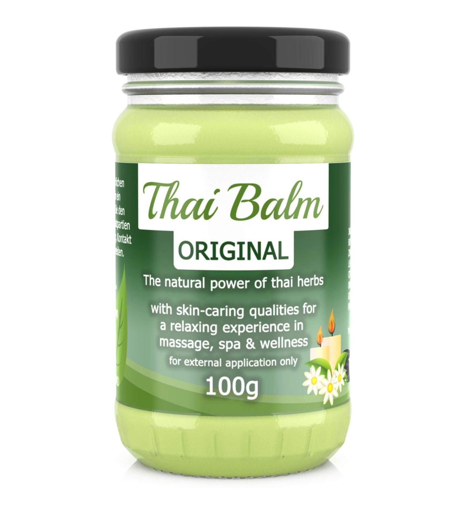 Wang Prom Natural Thai herbs Balm Balsam Thai Herbs 100g-Thai massage balm for skin care massage wellness original 100 g (1 Pack)