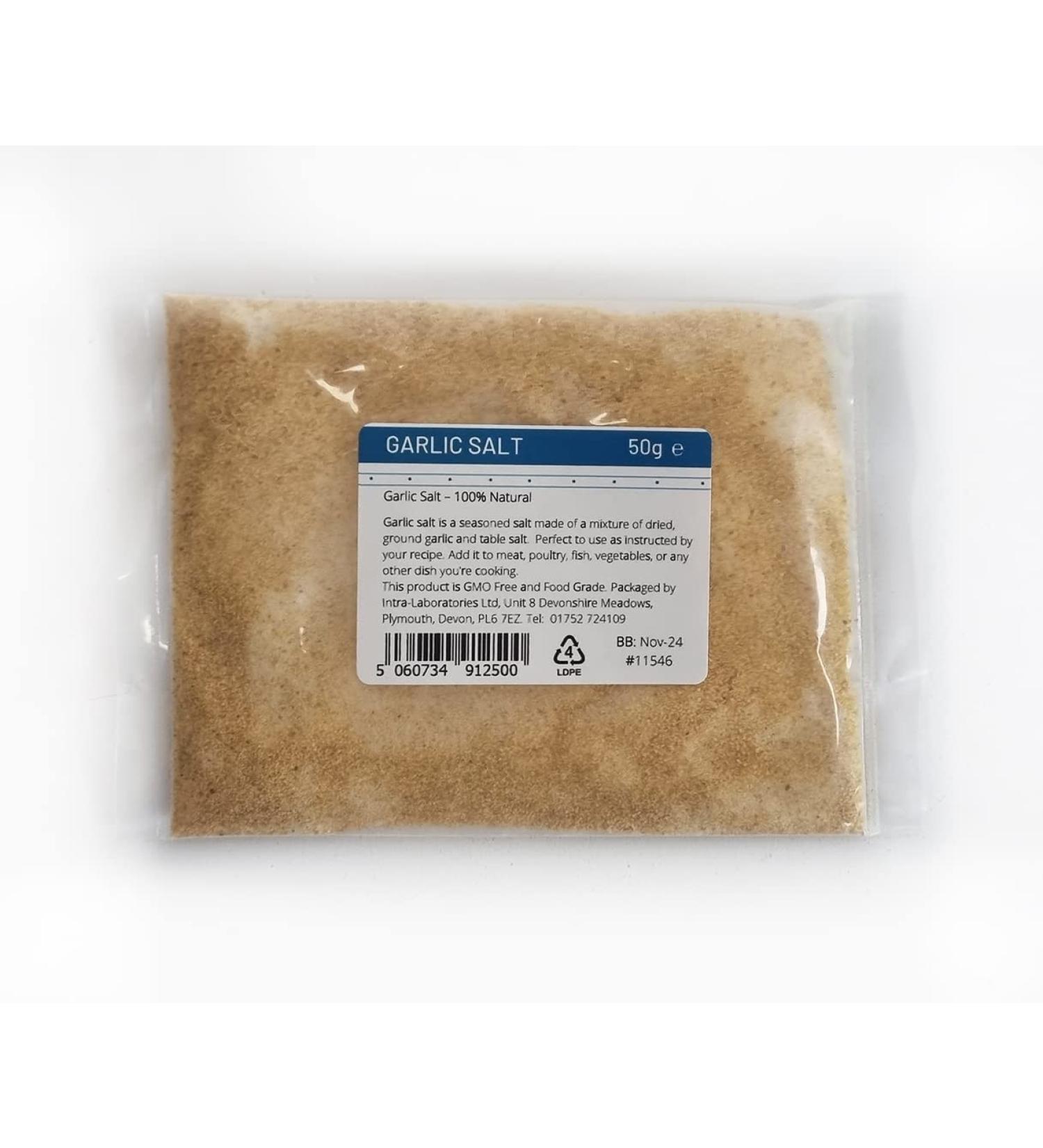 Entirely Ingredients 50g Garlic Salt - Premium Quality 100% Natural - Buy Online on GoSupps.com