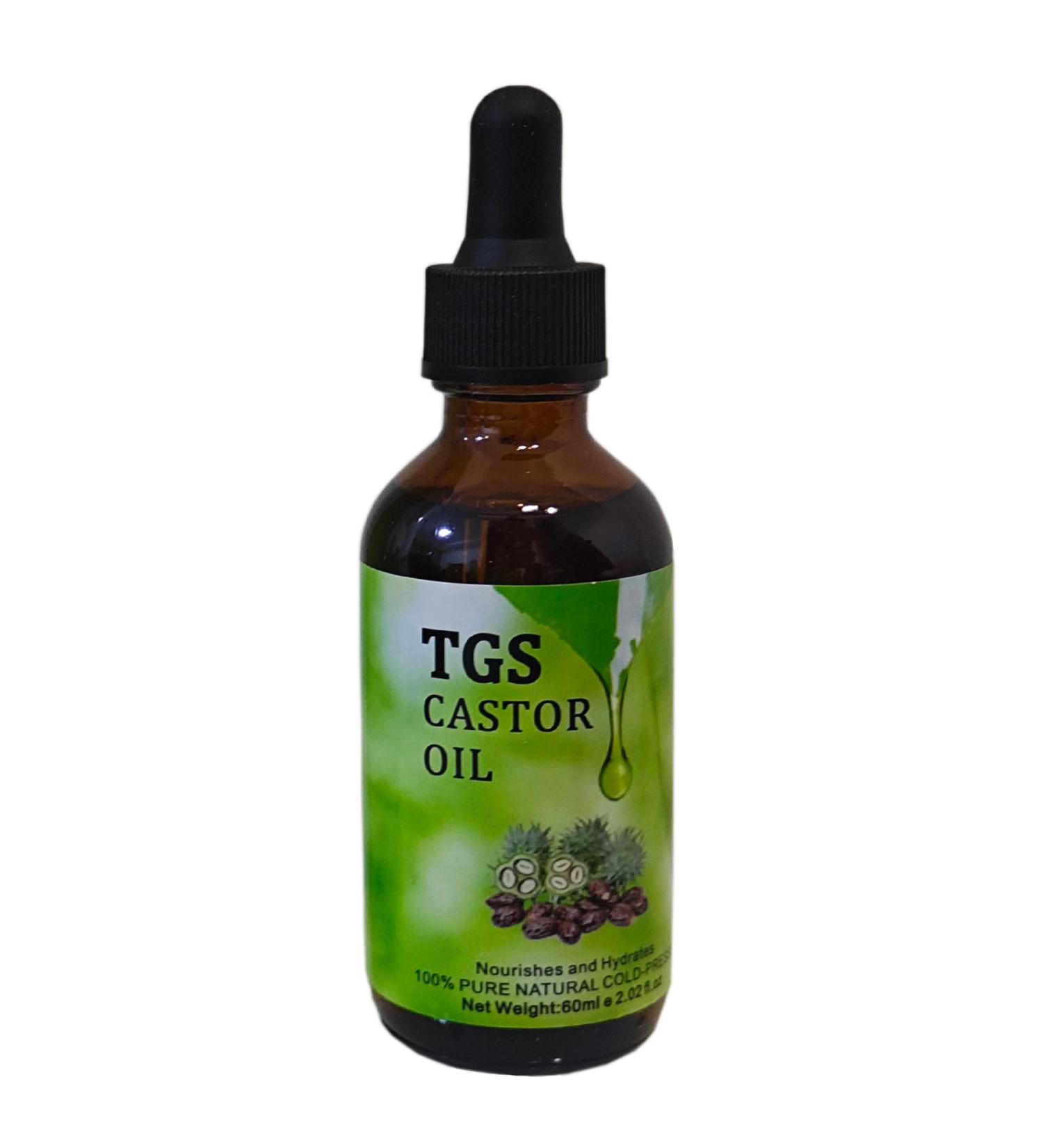 100% Pure Cold Pressed Castor Oil for Hair Growth - Unrefined Carrier Oil in Glass Bottle for Hair Nails Lashes & Skin - 2.02 Fl Oz - Buy Online on GoSupps.com