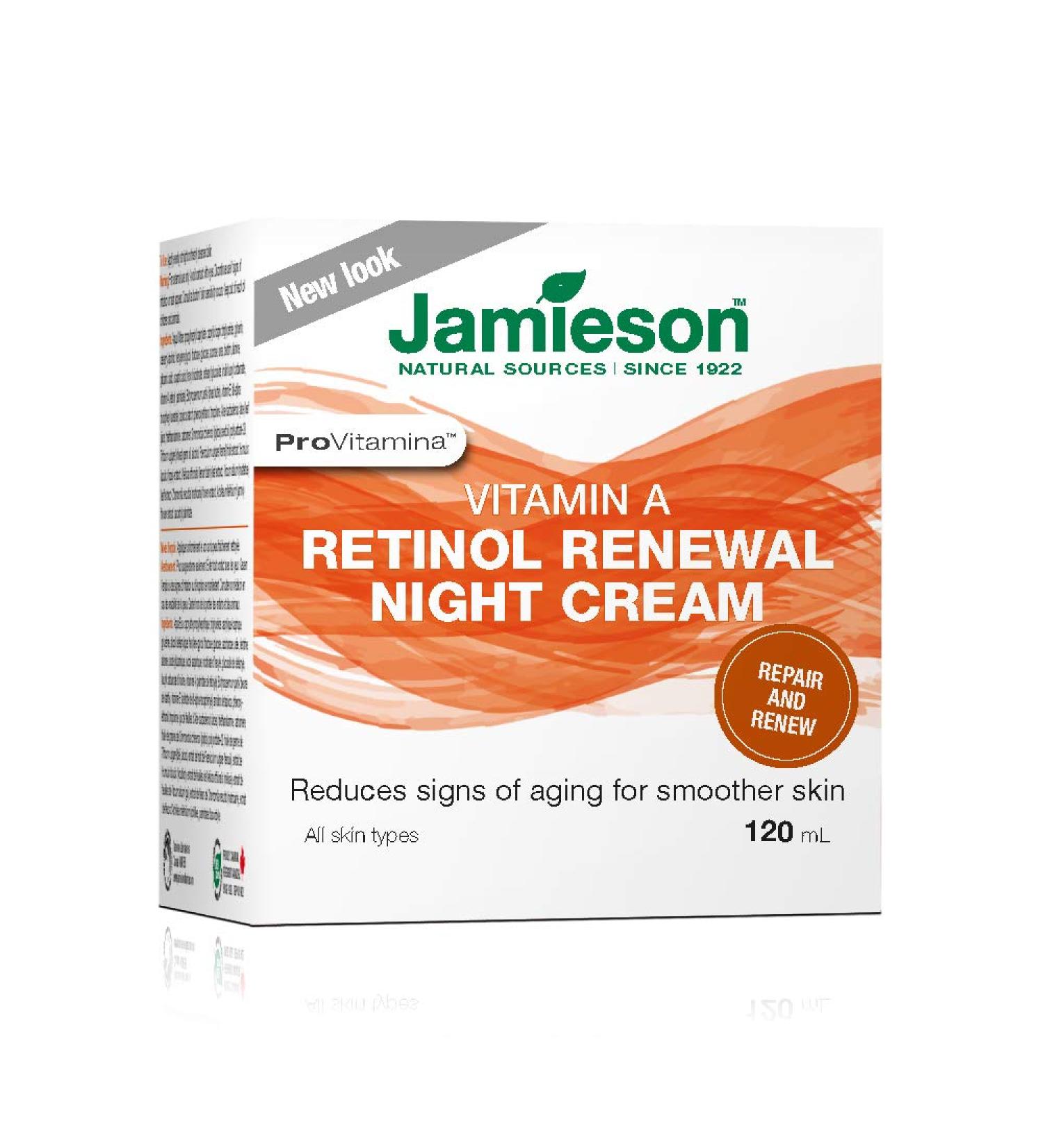 Jamieson ProVitamina A Retinol Renewal Night Cream 120mL (4.2 fl.oz.) - Buy Online on GoSupps.com