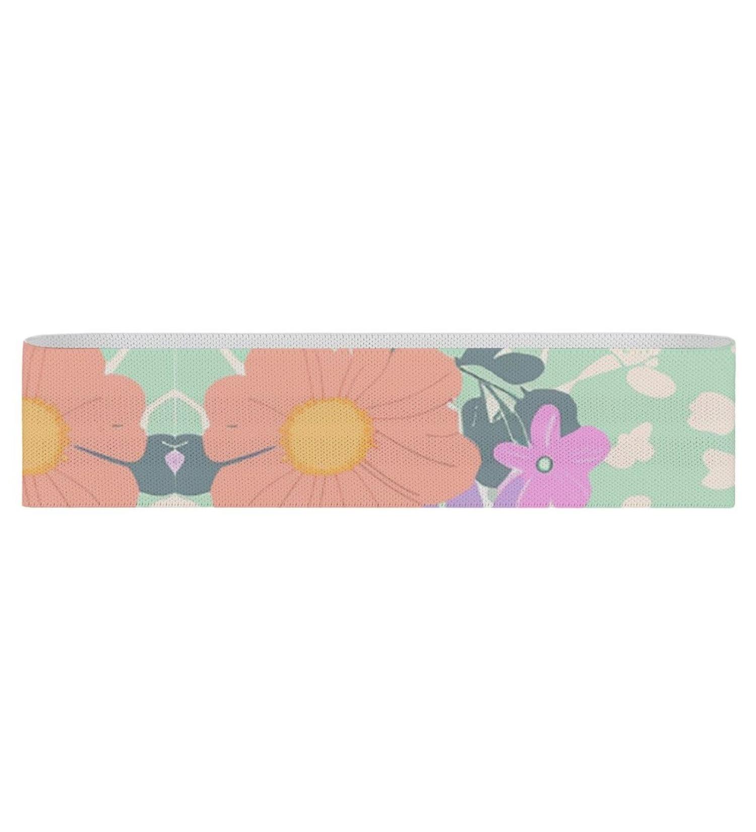Buy Resistance Bands - Elastic Fitness Bands with Flower Print for Leg Workouts | International Shipping Available - Buy Online on GoSupps.com