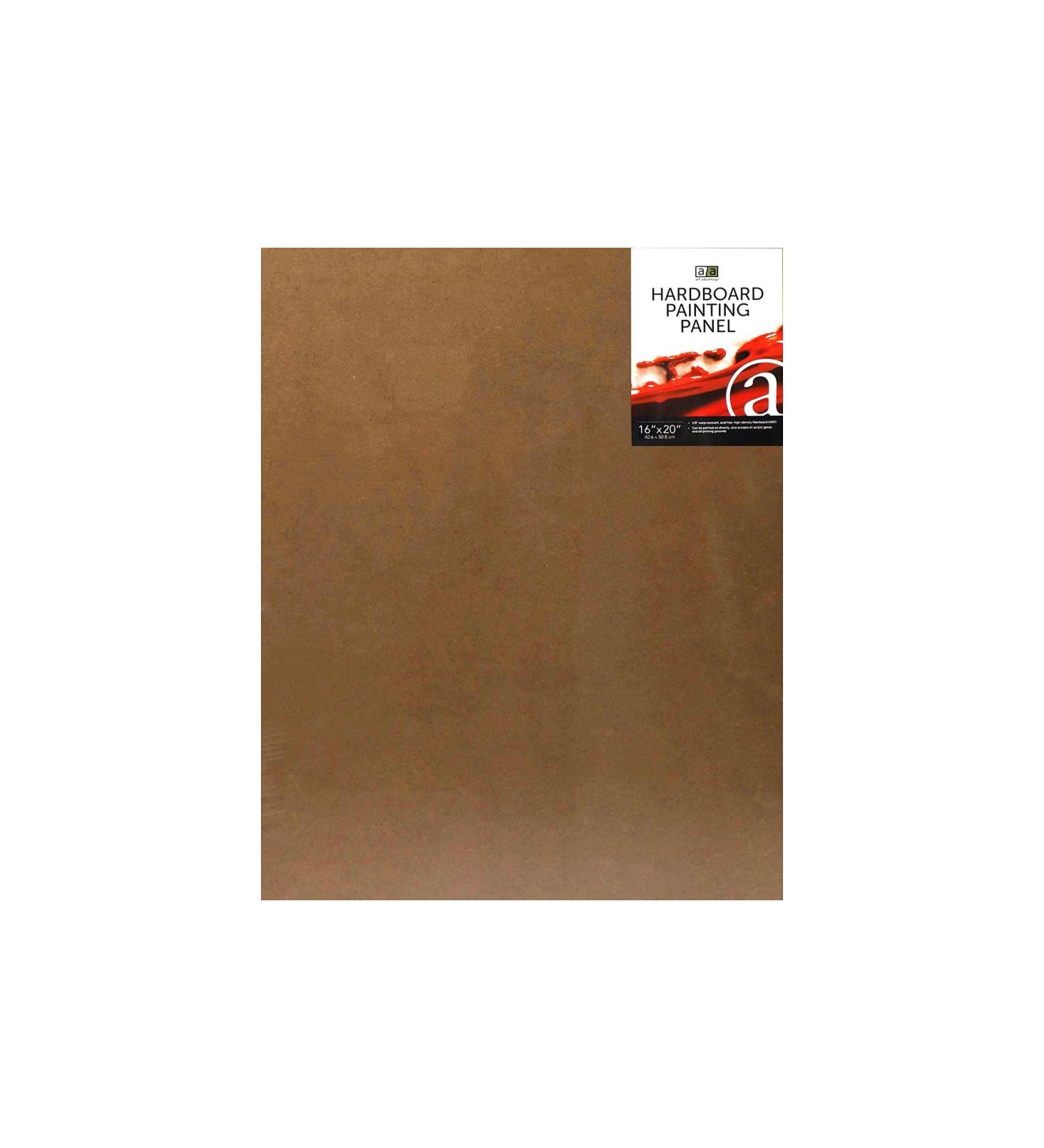 Art Advantage Hardboard Panel  16-inch x 20-inch  Natural