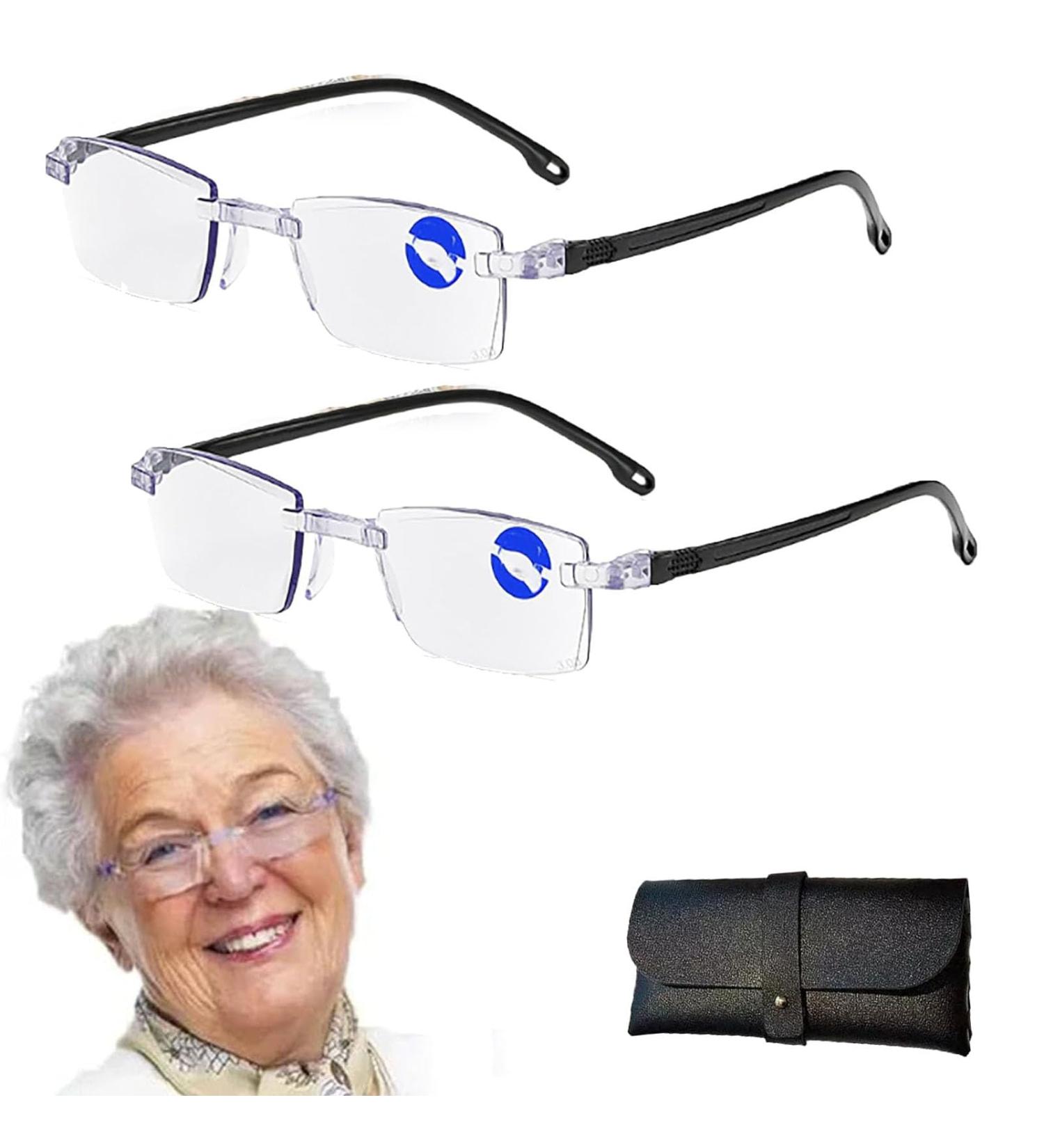 Autozoom Glasses - Clear Focus Reading Glasses with Automatic Adjustment for Men & Women | 2PCs - Buy Online on GoSupps.com