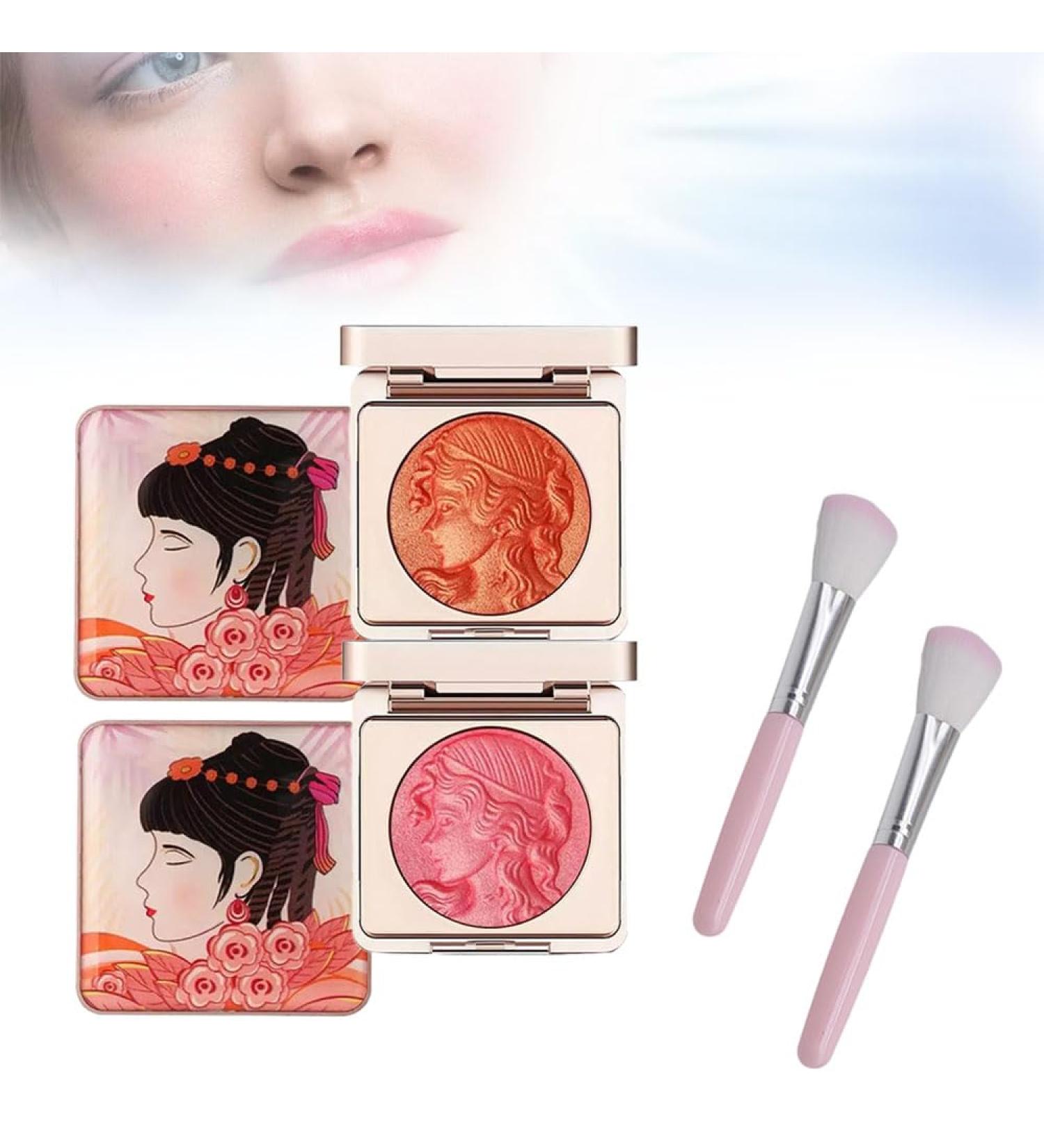 Embossed Smooth Powder Blush Palette For Cheeks Matte Face Powder Blush Palette Embossed Girl Blush For Cheeks Long Lasting Blush Natural Makeup Powder Blush For All Skins. (2PC 1) 2pc 1 g (Pack of 1) - Buy Online on GoSupps.com