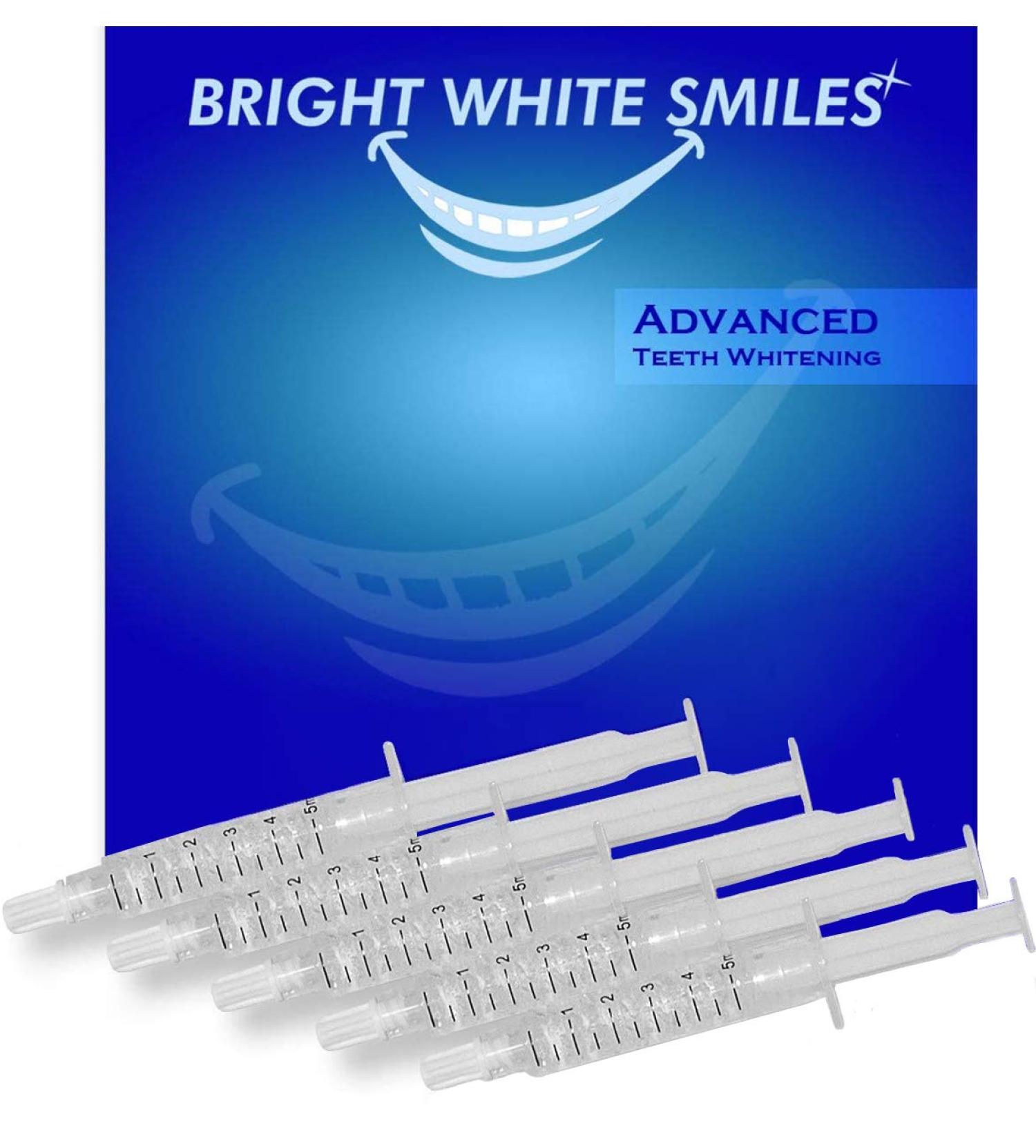 Professional Teeth Whitening Kit - 35% Carbamide Peroxide Gel for Brighter Smiles at Home - Includes 5X 5cc Syringes - Buy Online on GoSupps.com