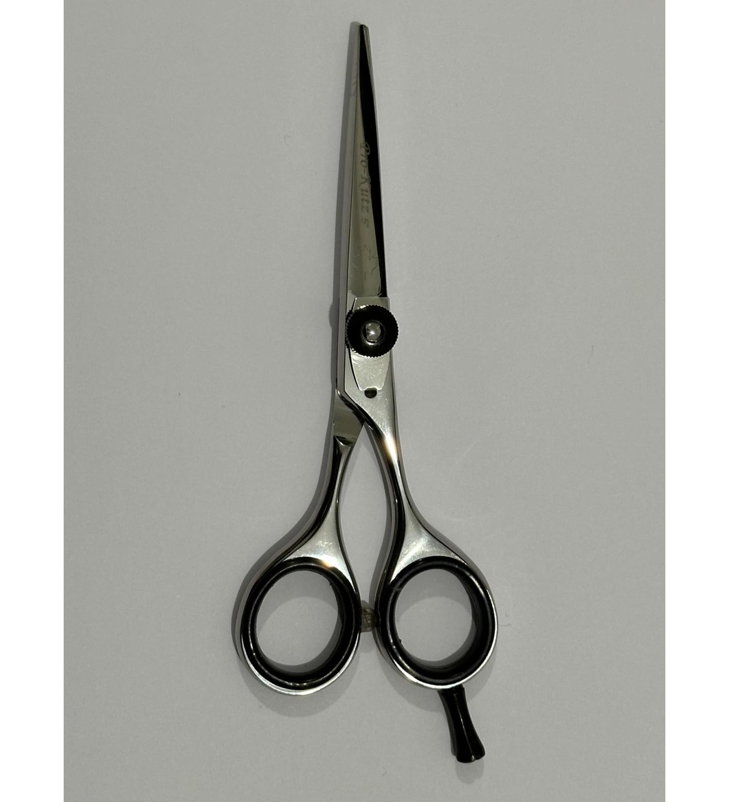 Pro-Kutz Hairdressing Barber Hair Scissor for Professional Hairdressers Barbers Stainless Steel Hair Cutting Shears for Salon Barbers Men Women Children and Adults Size 5 Inches Black - Buy Online on GoSupps.com