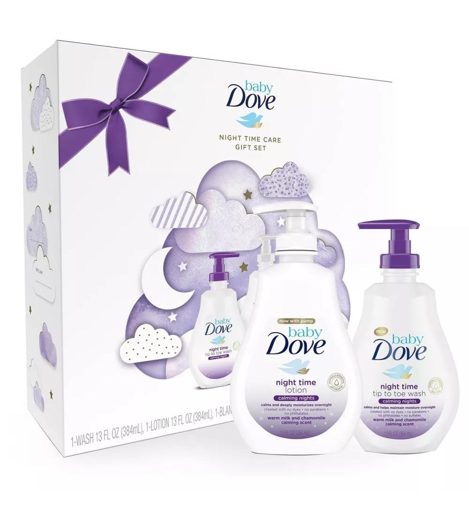 Shop Baby Dove Calming Nights Gift Set - 3pc | Soothing Skincare for Infants International Shipping Available - Buy Online on GoSupps.com