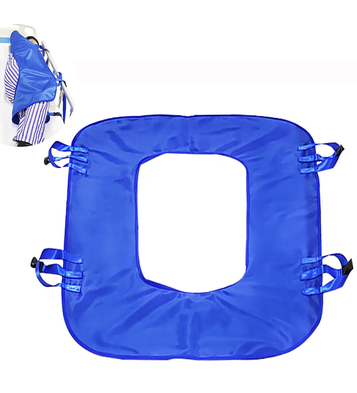 Patient Transfer Sheet Patient Positioning Bed Pad with 4 Fixed Straps and Handles Middle Hollow Design and Soft Skin Friendly Fabric 80kg Load and Sturdy for Obese Elderly Patients Medium - Buy Online on GoSupps.com