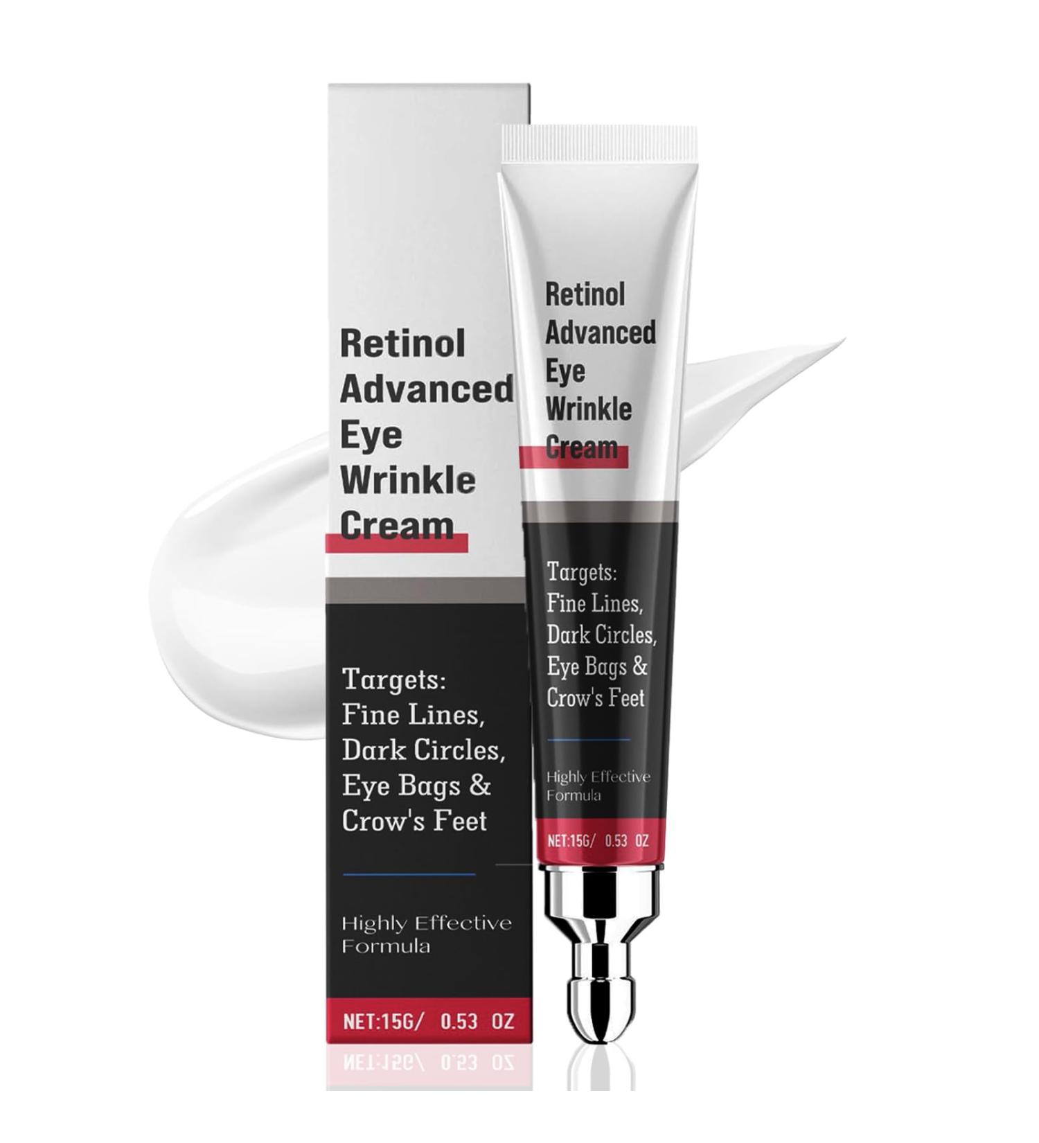 Retinol Eye Cream Anti Aging Instant Firm Eyes Anti Wrinkles Instant Dark Circles Under Eye Cream for Puffiness and Bags Under Eyes Firming Eye Cream for Wrinkles Hydrating Under Eye Care 15ml (1) - Buy Online on GoSupps.com
