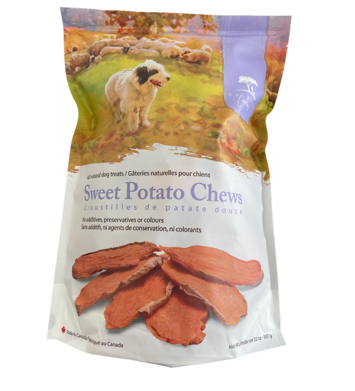 Caledon Farms Sweet Potato Chews All Natural Dog Treats Value Pack (32oz/907g)