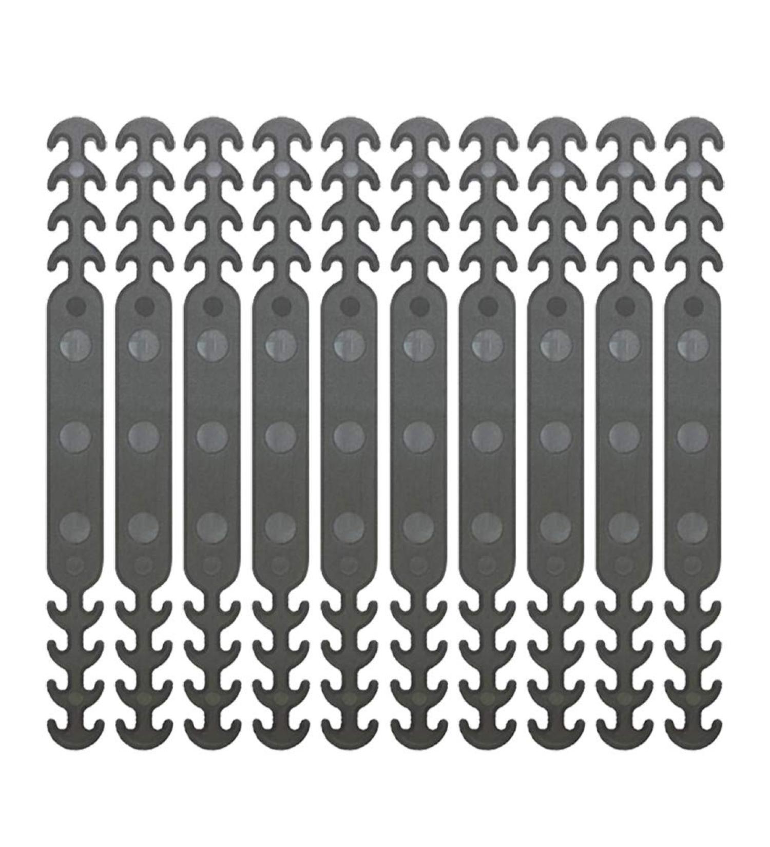 ADLFOREVER Mask Holder (10 Pack) - Elastic Ear Relief Extensions for Comfortable Wear Slip-Resistant Gray Design - Buy Online on GoSupps.com