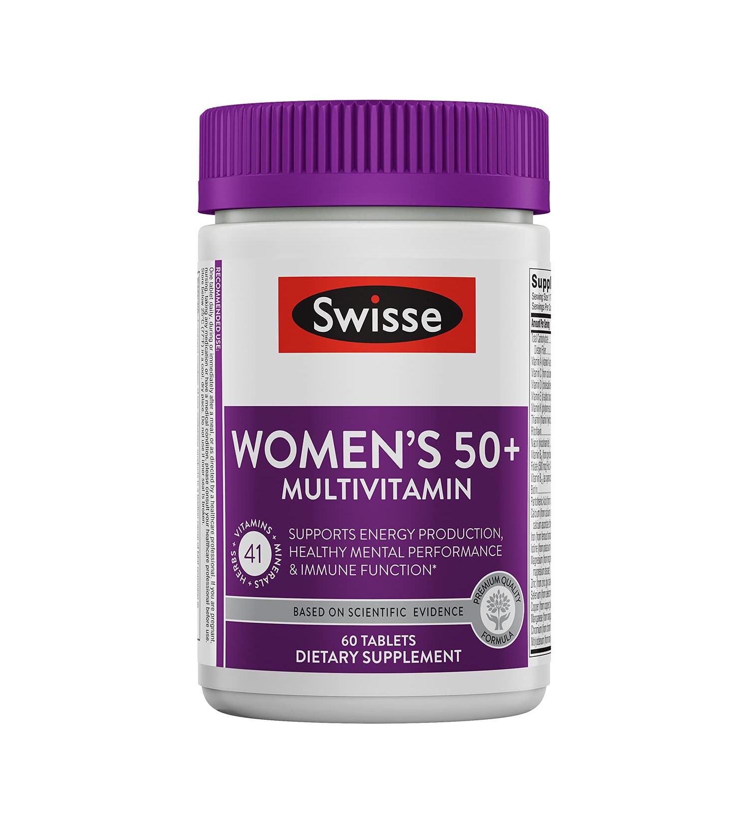 Swisse Women's Ultivite 50+ Multivitamin | 60 Tablets for Optimal Health - Buy Online on GoSupps.com